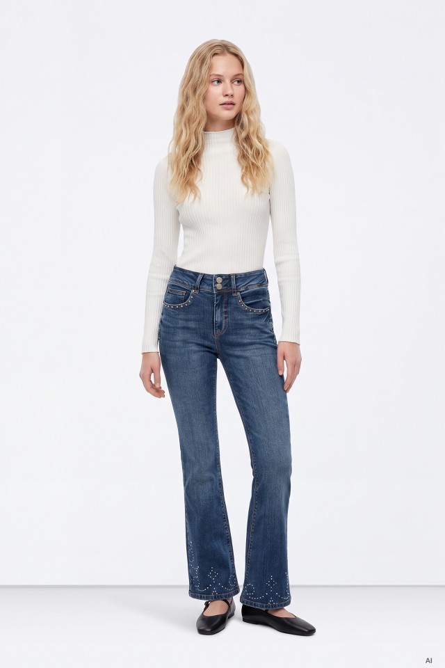 Double-up Flared Jeans
