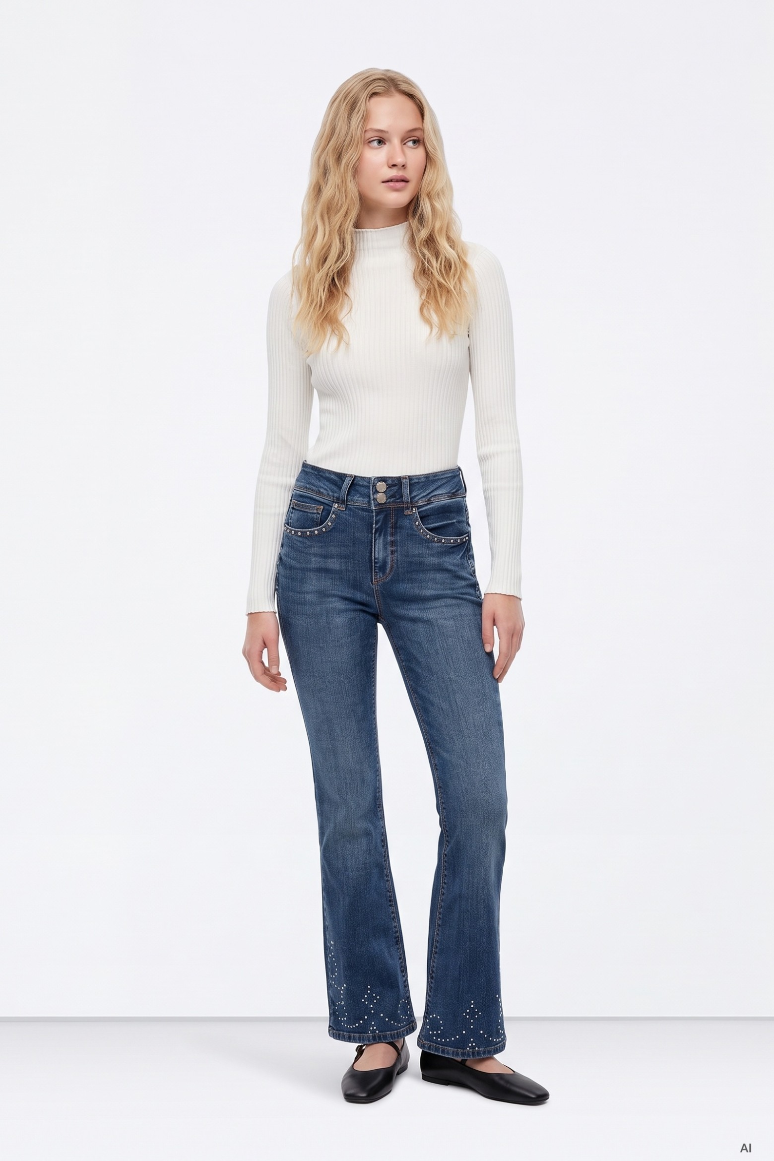 Double-up Flared Jeans