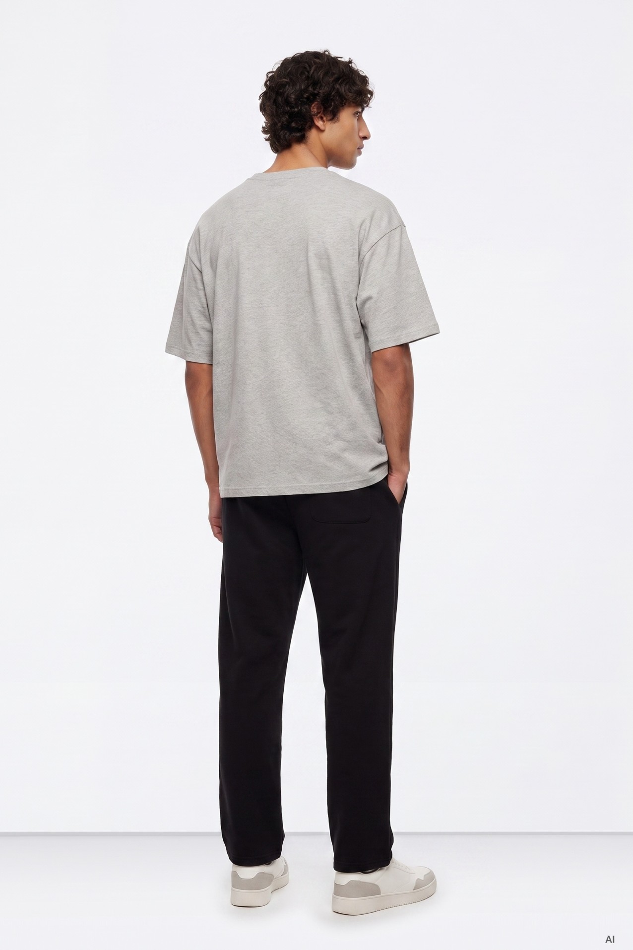 Black Baggy Fit Trousers