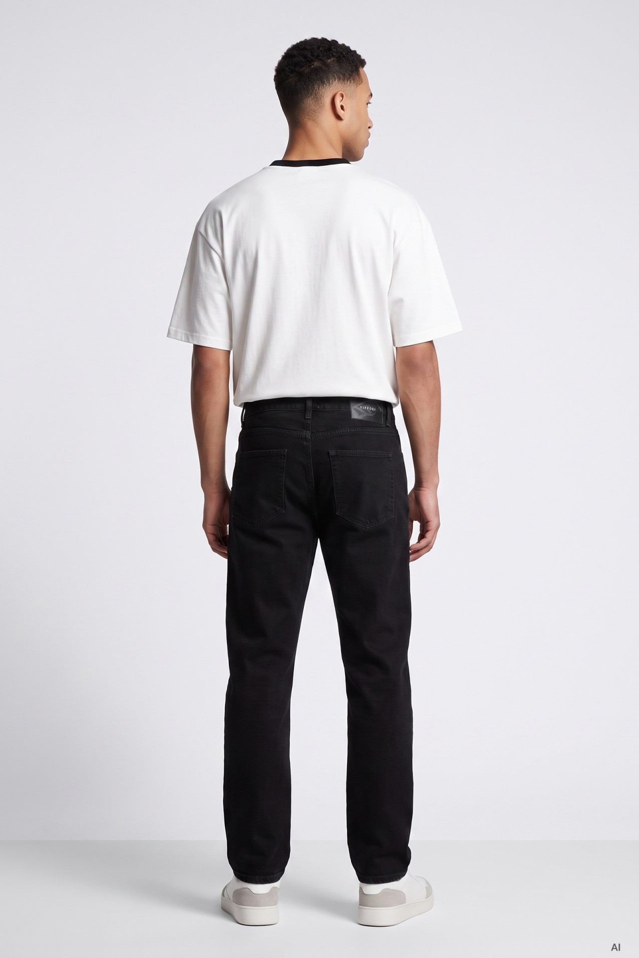 Wayne Relaxed Black Jeans
