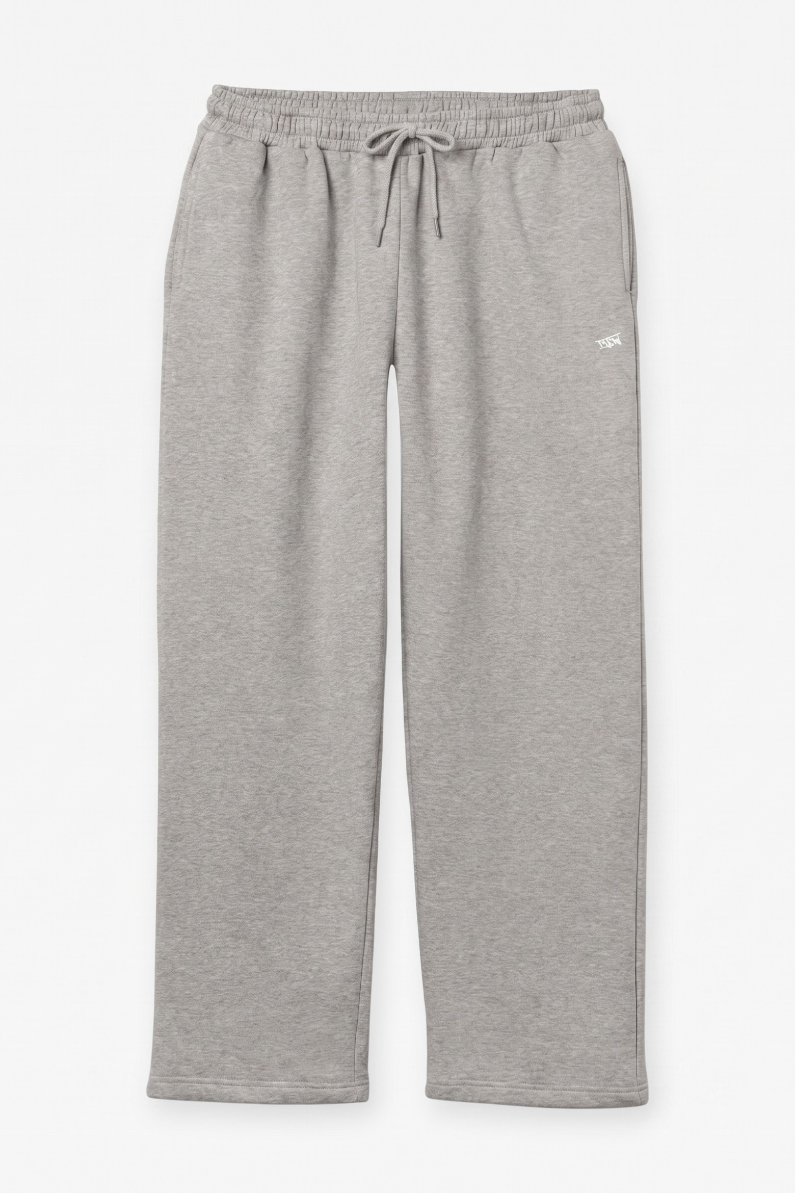 Grey Baggy Fit Trousers