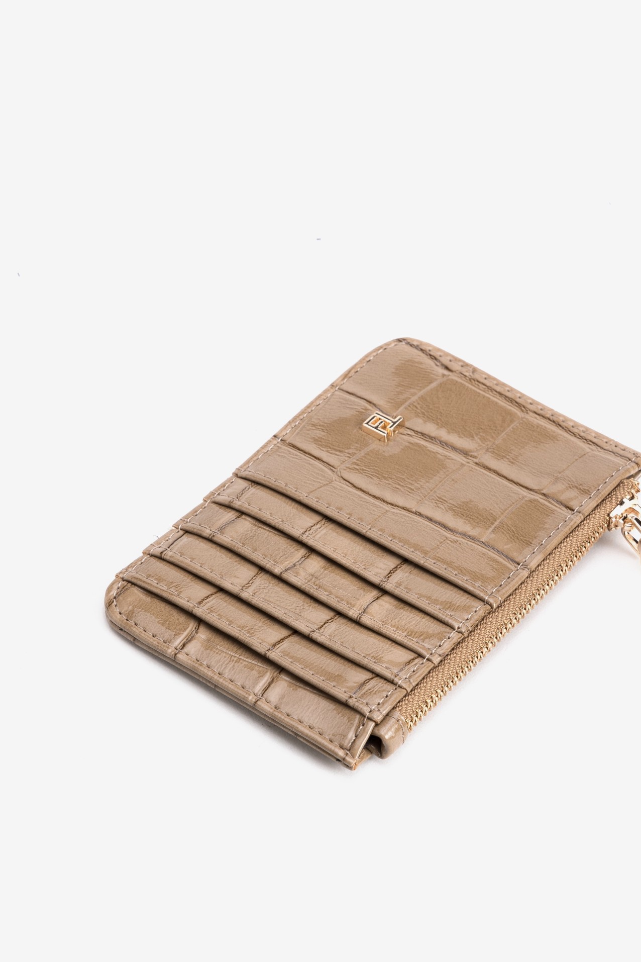 Beige Card Holder Purse