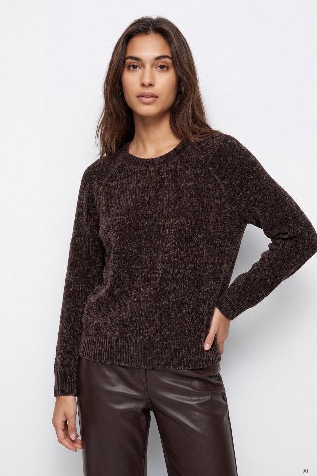 Brown Knit Sweater