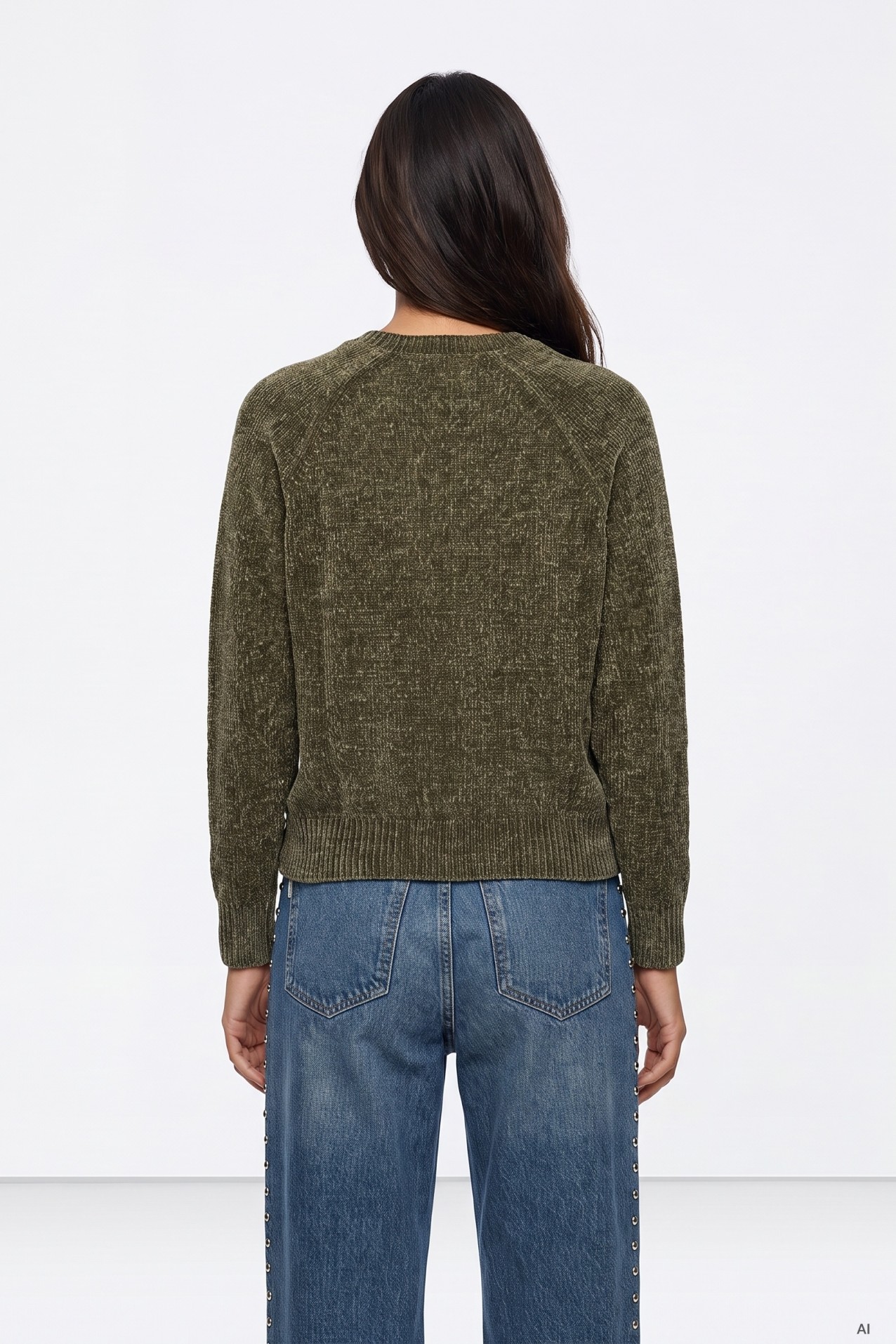 Olive Green Knit Sweater