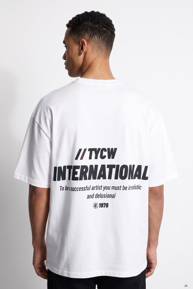 T-shirt oversize branca T-shirt oversize branca