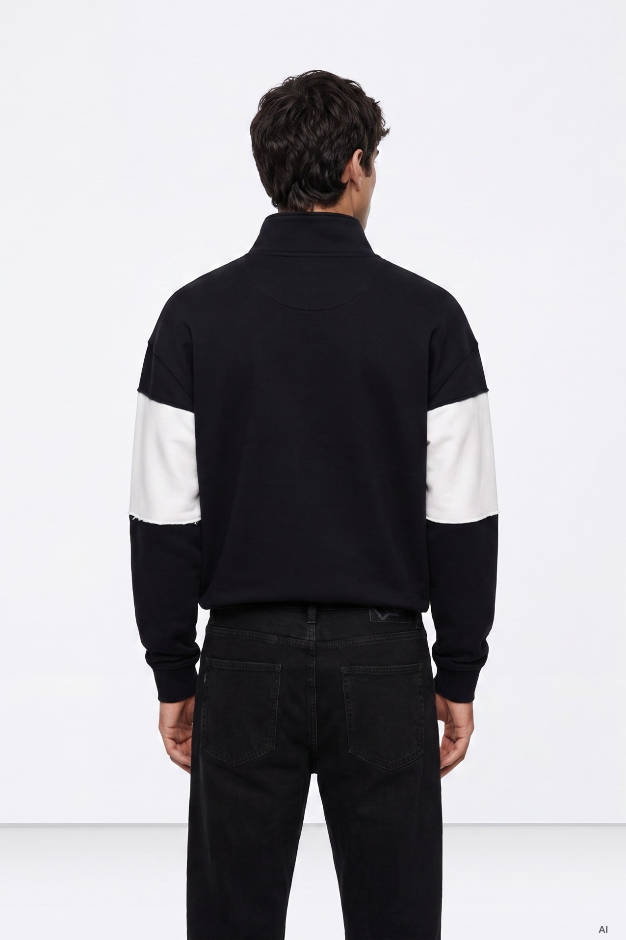 Blue Chunky Sweatshirt Zip