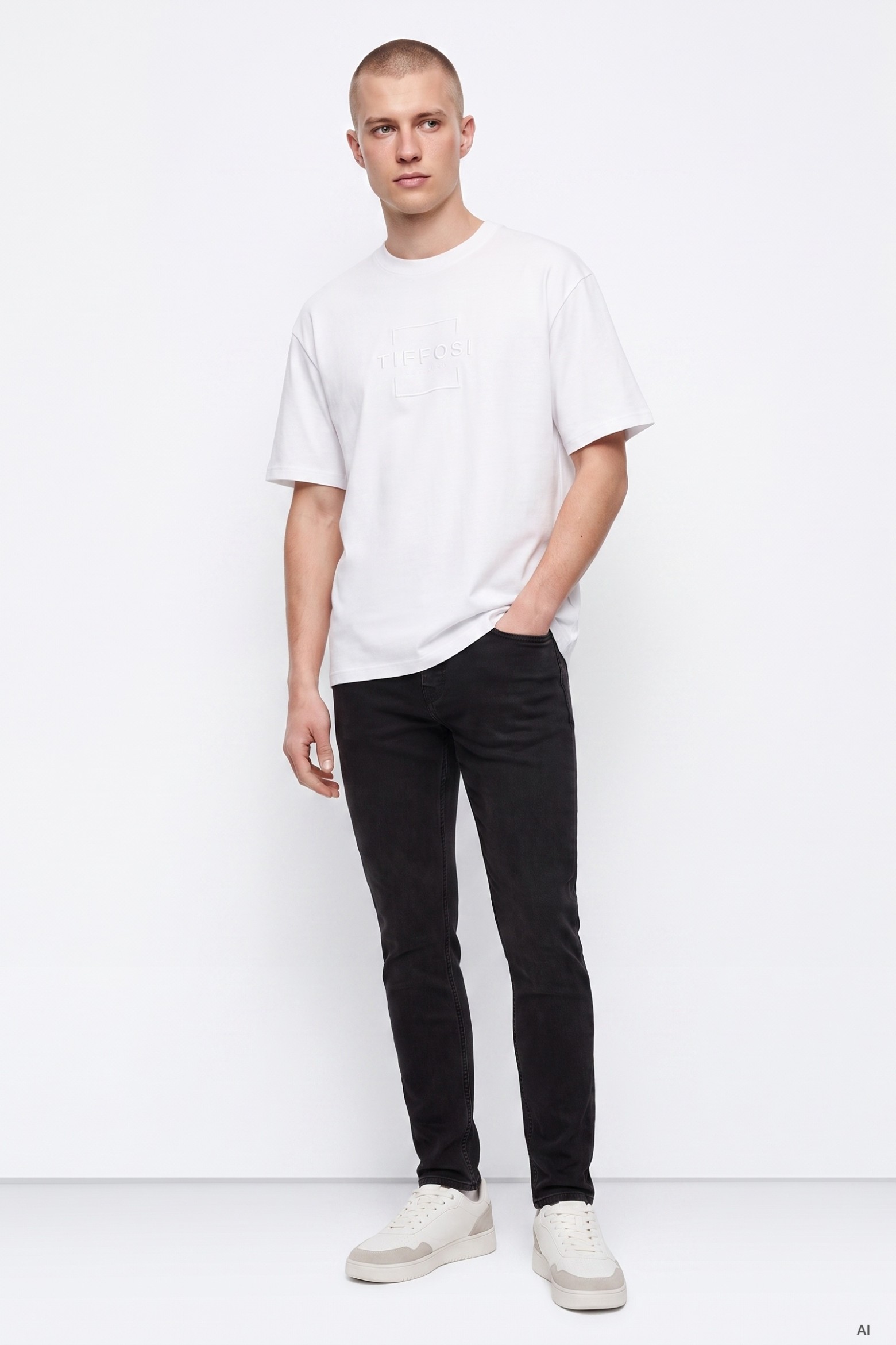 Tyler Tapered Black Jeans