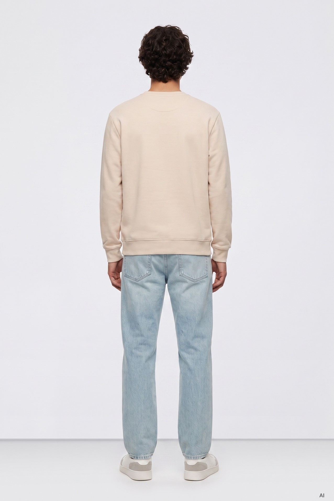 Jeans corte recto azul claro
