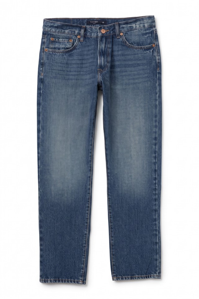 Jeans rectos azul lavado Jeans rectos azul lavado