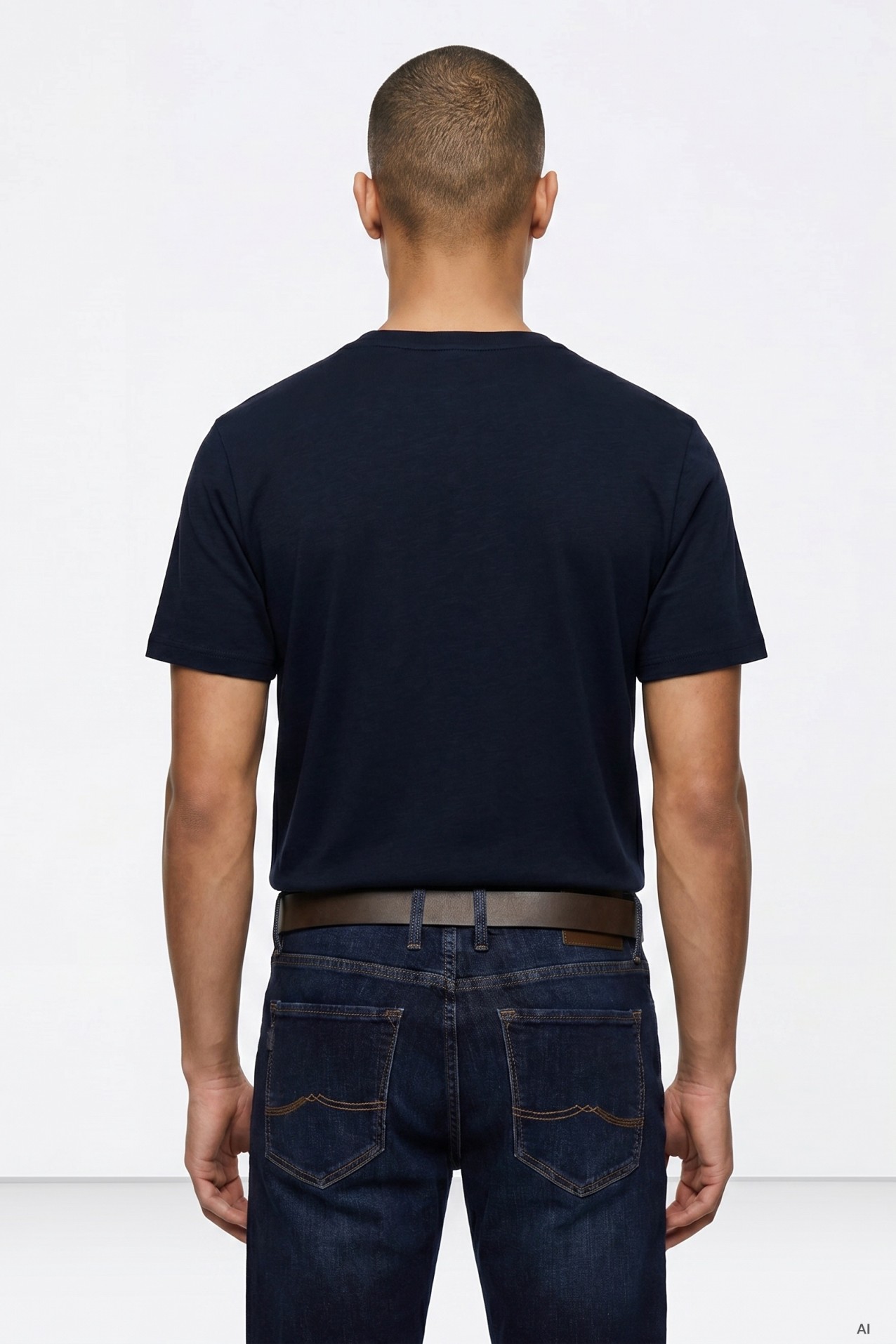 Camiseta de Algod�n con Relieve