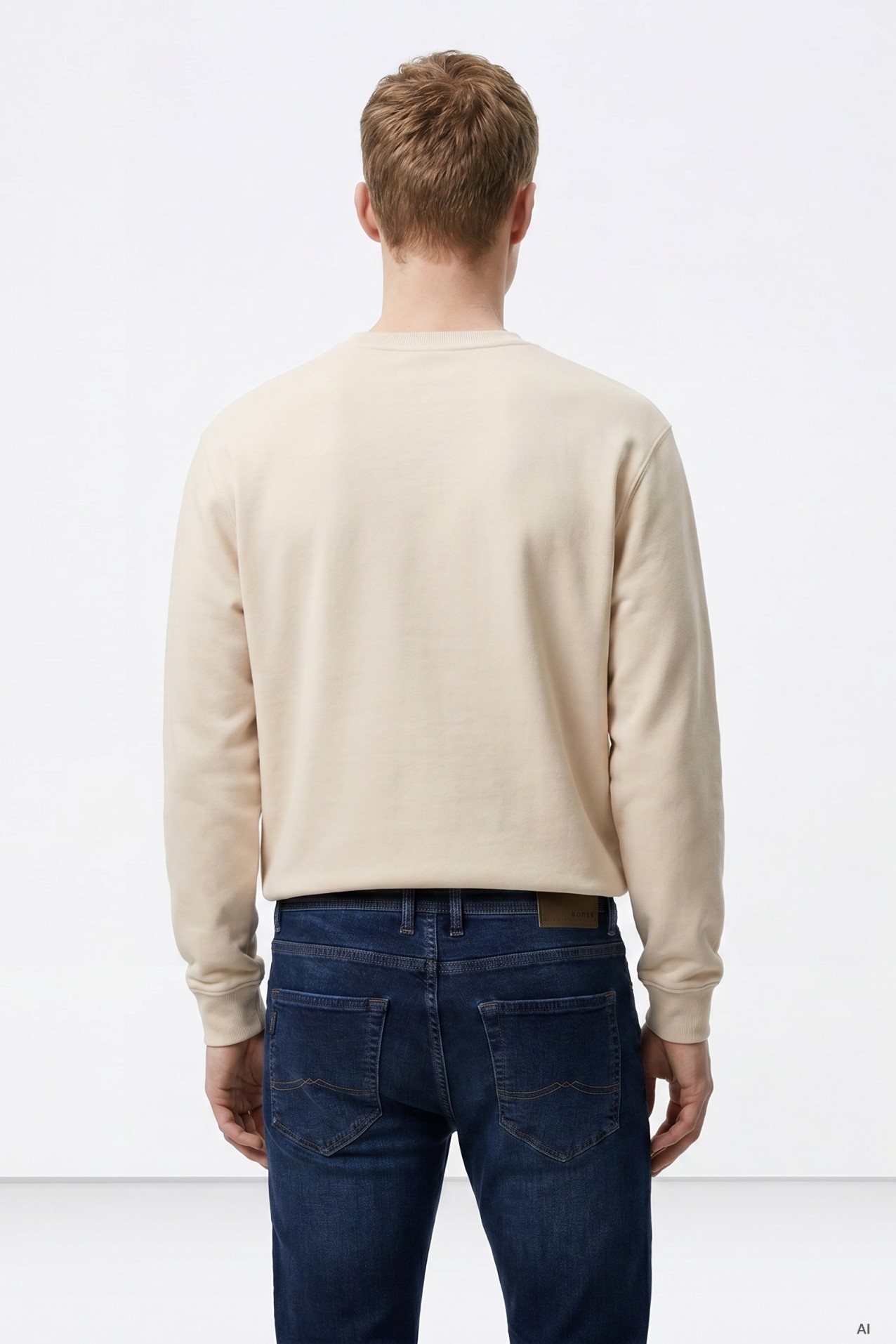 Sweatshirt bege casual