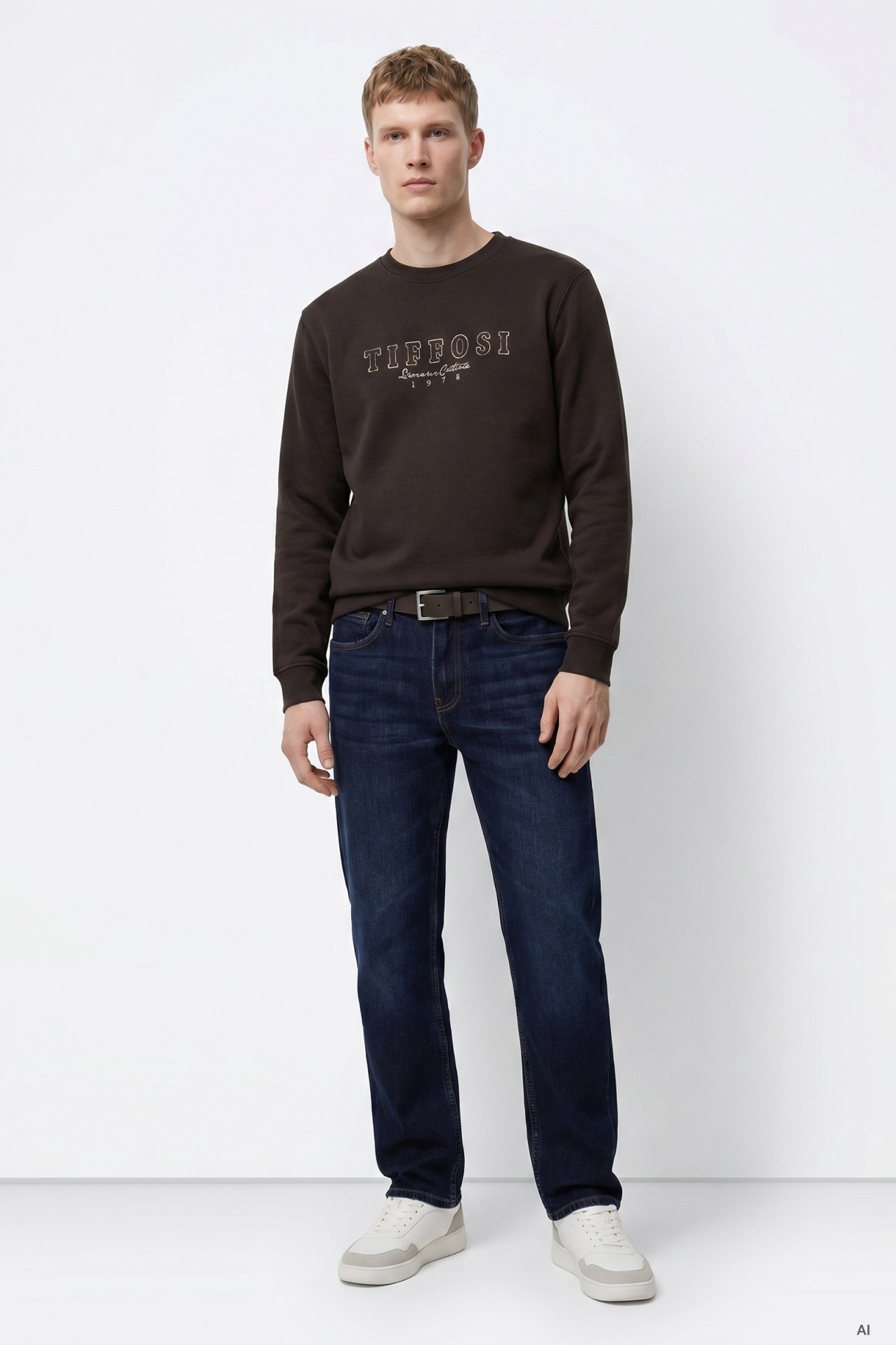 Dark Brown Sweatshirt Tiffosi
