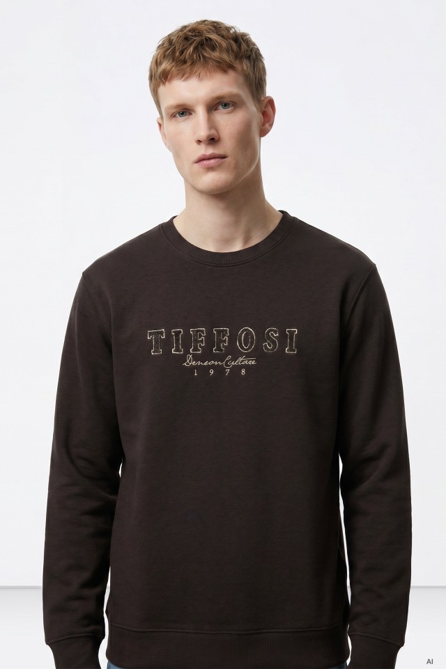 Dark Brown Sweatshirt Tiffosi