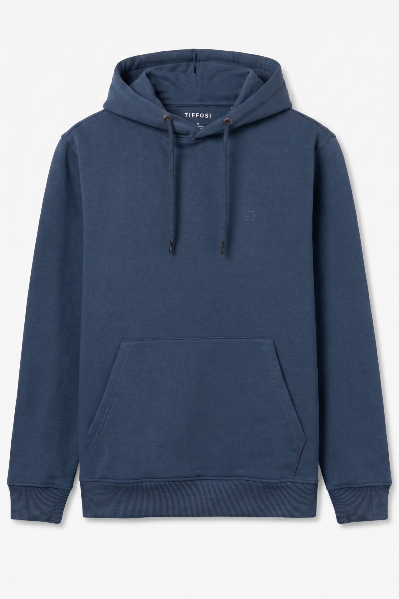 Sudadera azul con capucha