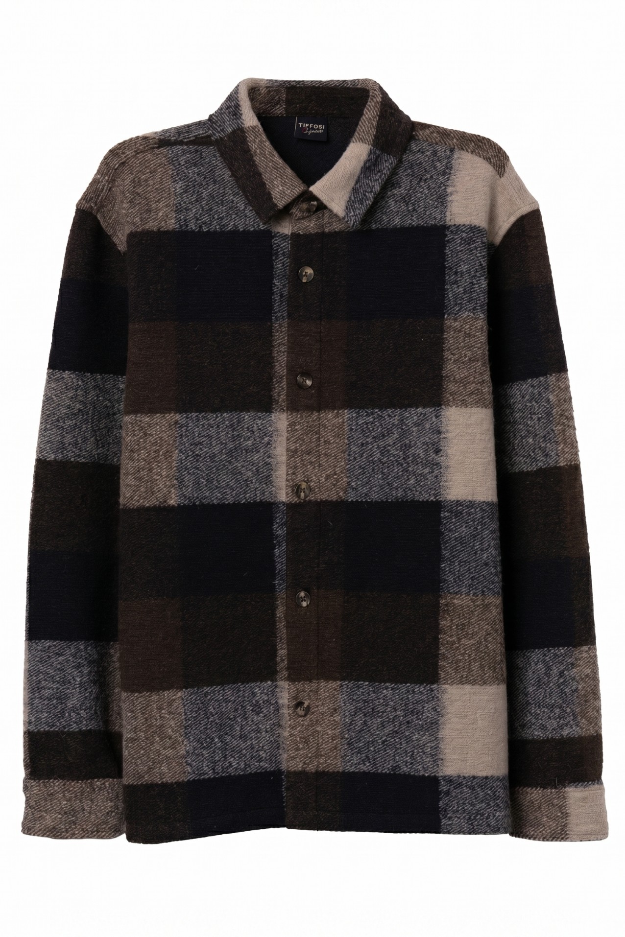 Blue Long Sleeve Checked Shirt