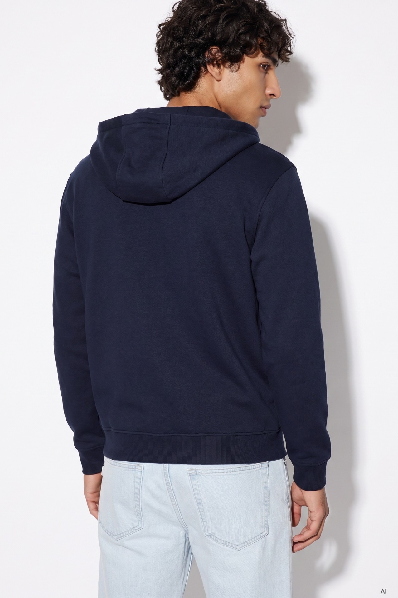 Navy Zip Hoodie