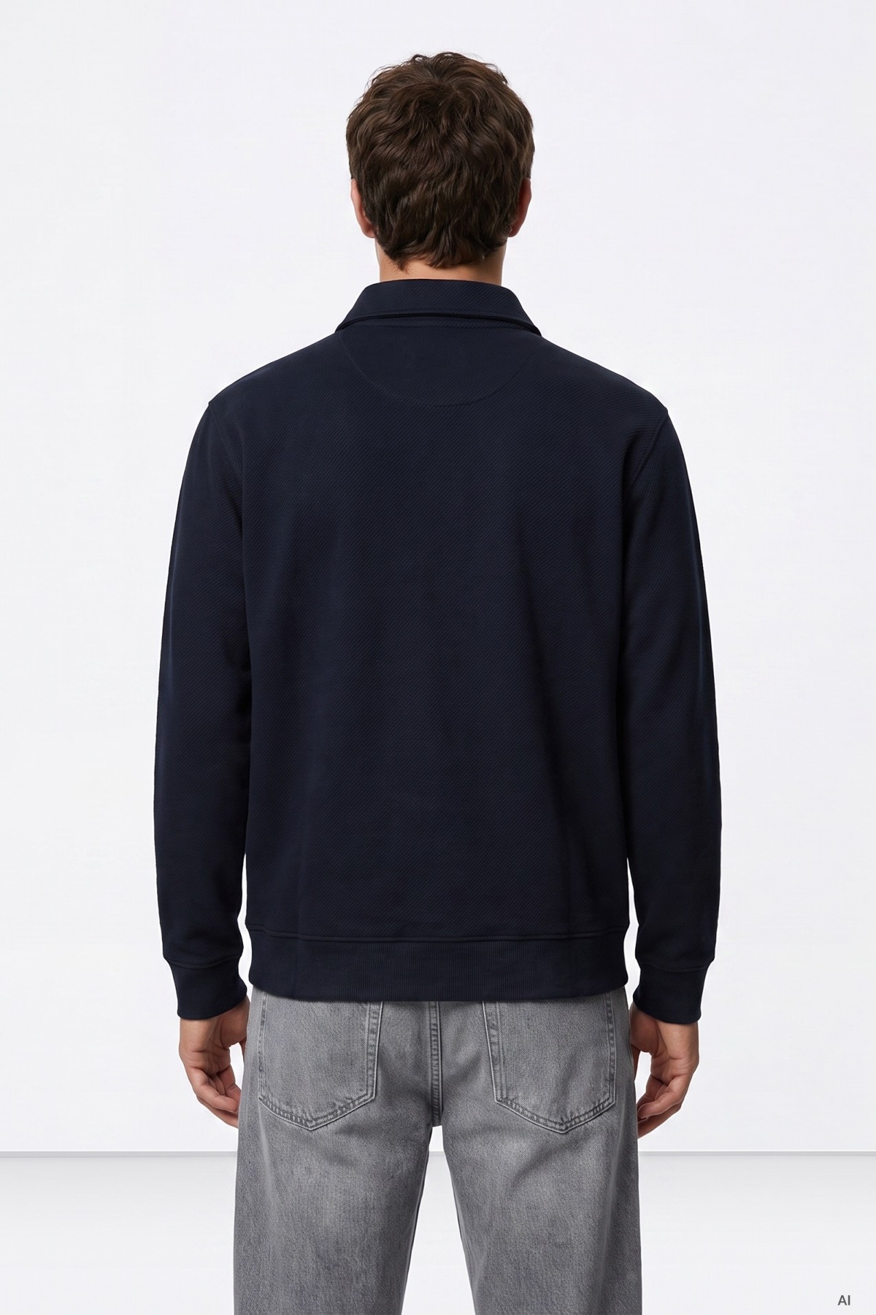 Blue Zip Sweater