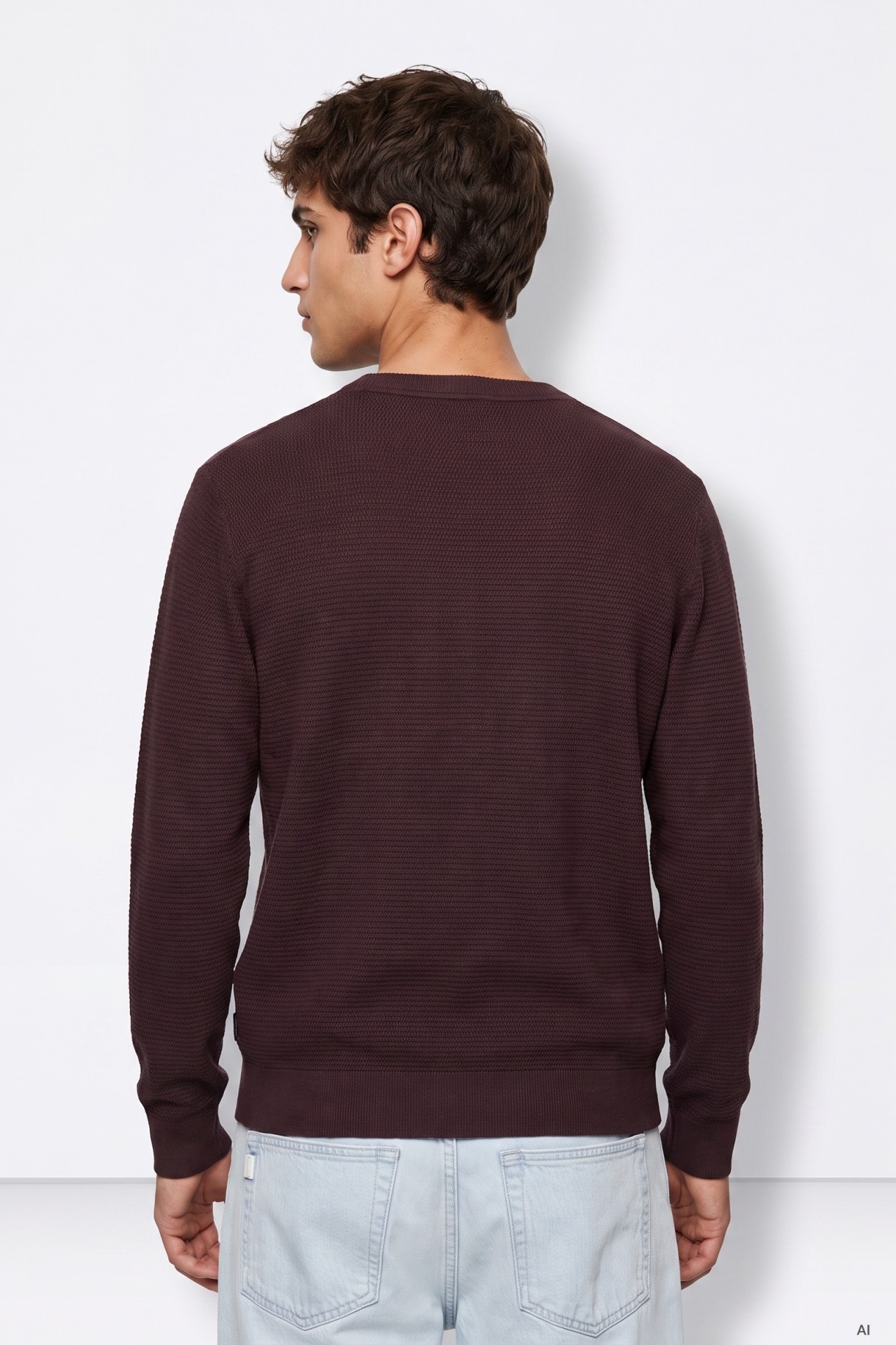 Jersey marr�n oscuro regular