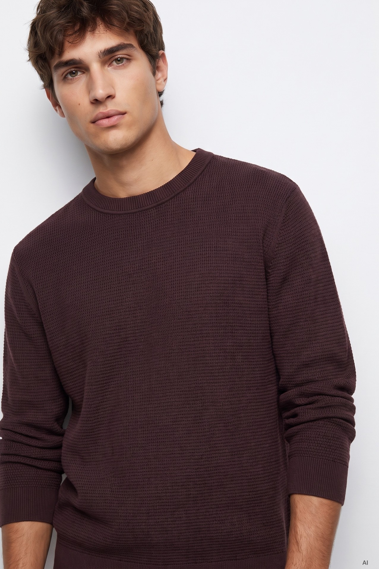 Jersey marr�n oscuro regular