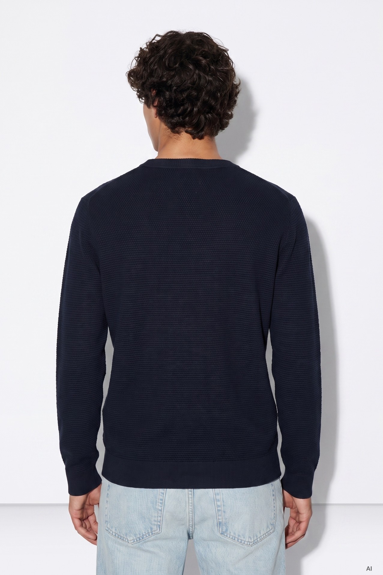 Jersey azul marino cl�sico