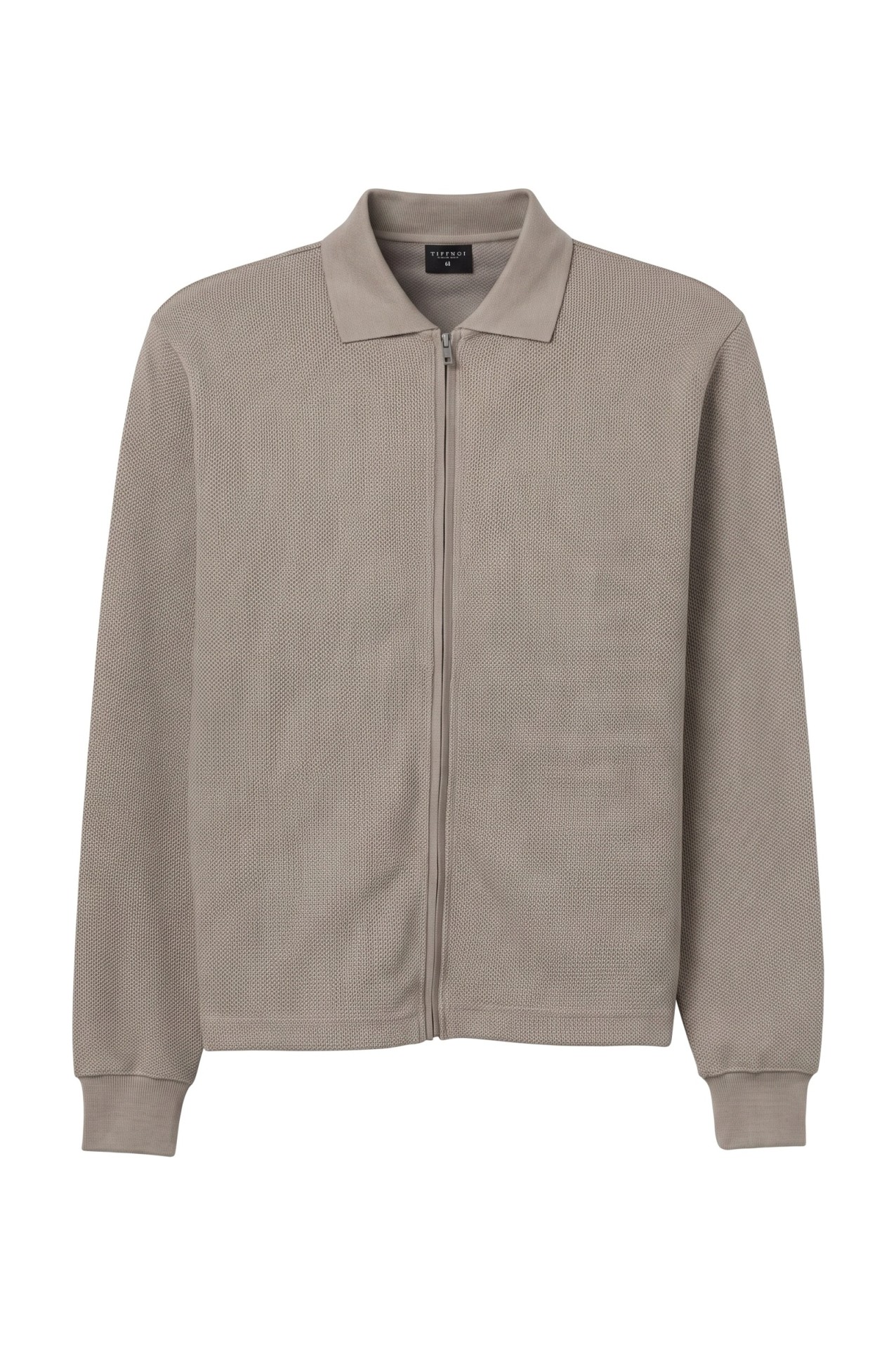 Chaqueta beige corte recto
