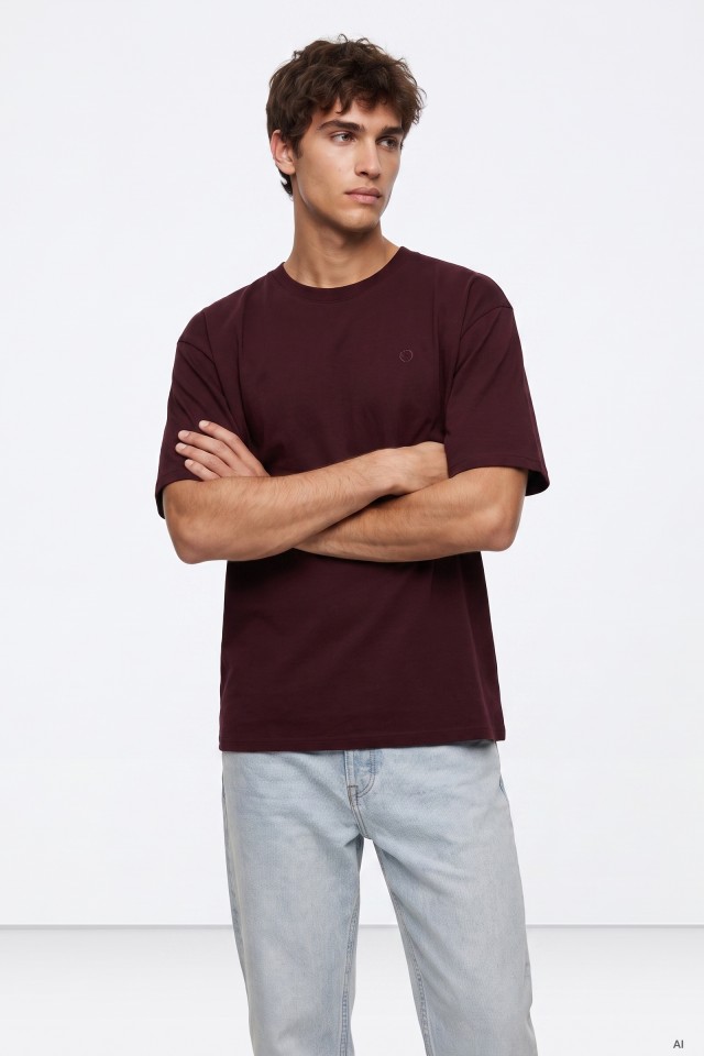 Dark Brown Oversize Tee