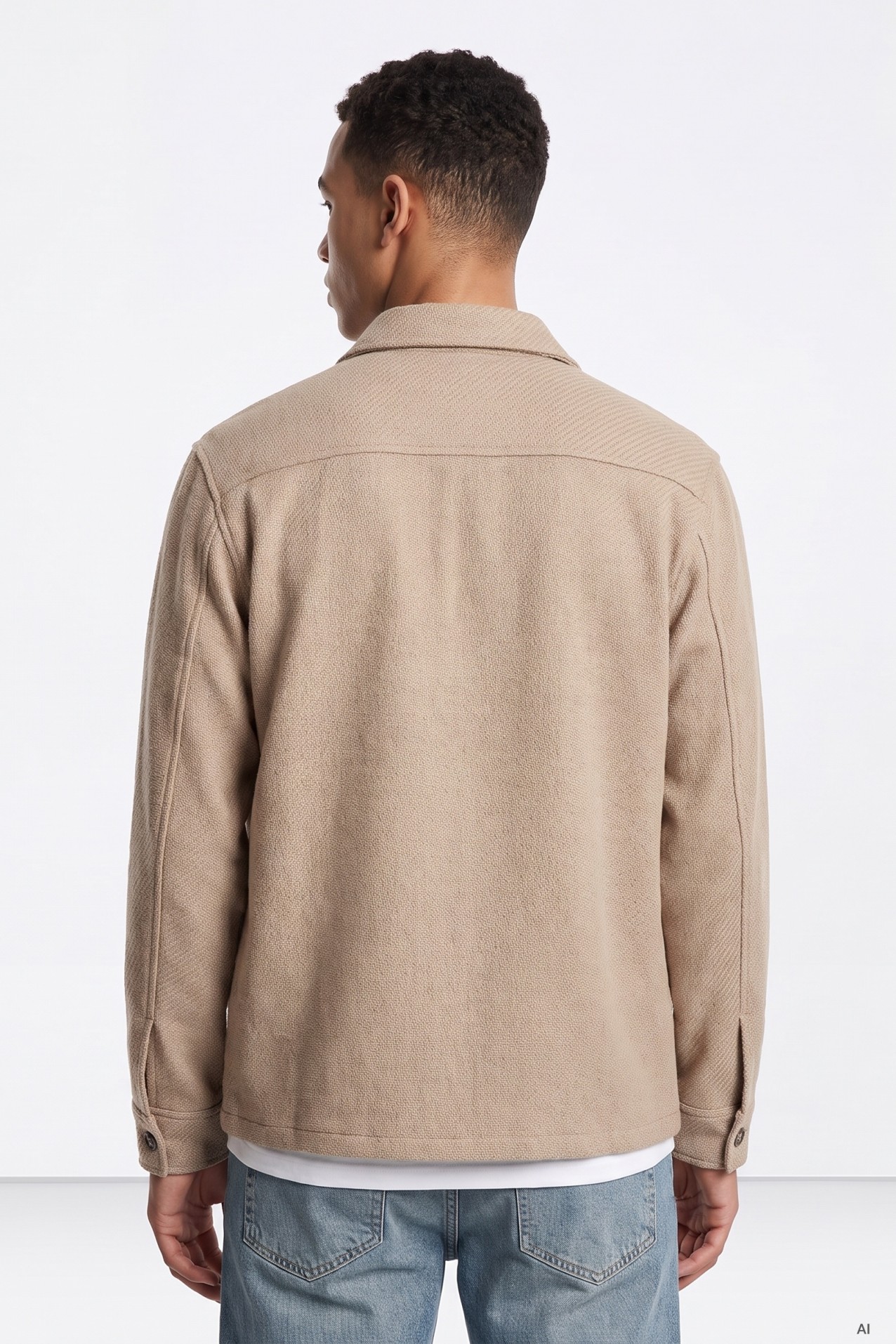 Beige Long Sleeve Shirt