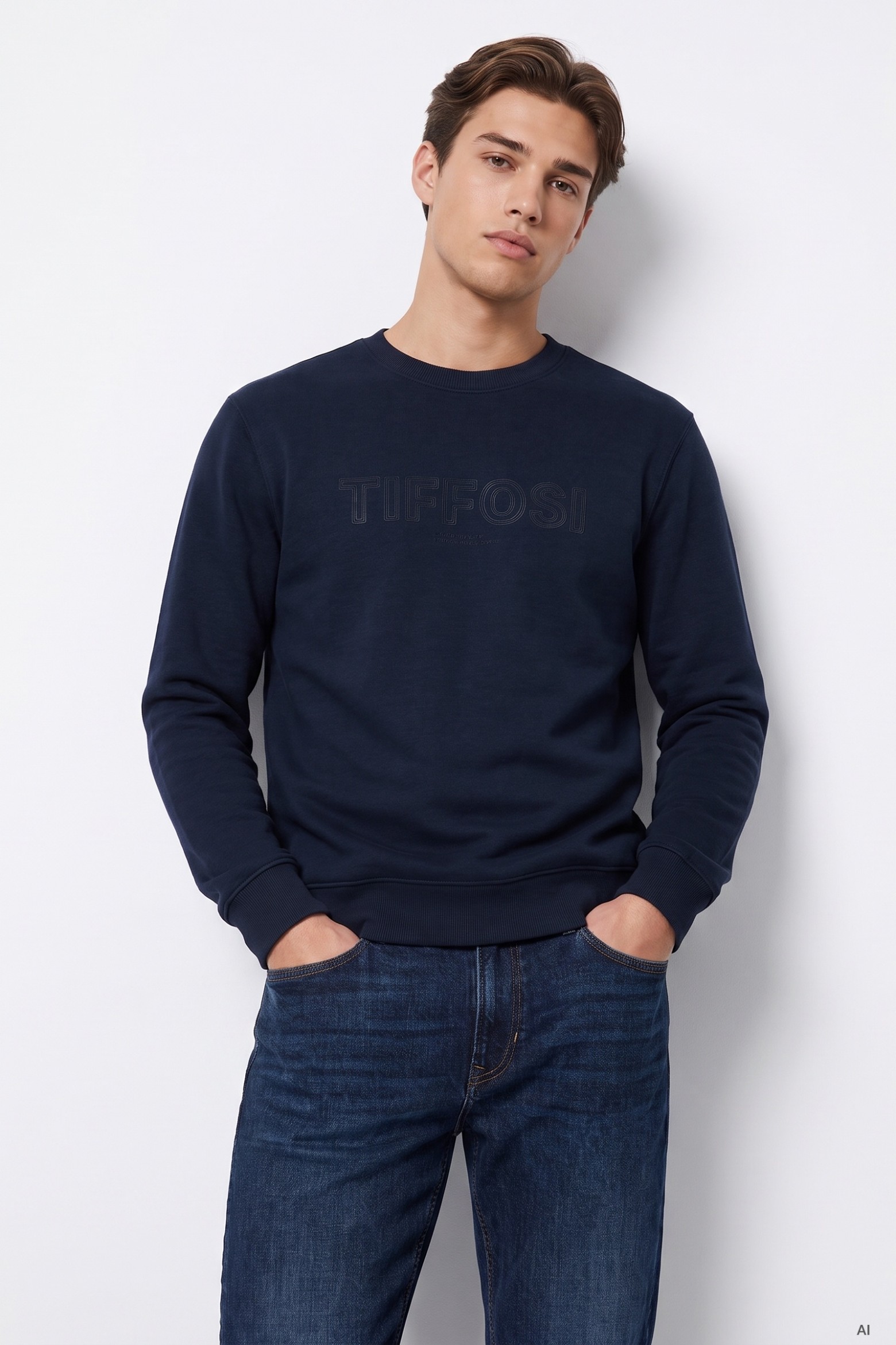 Sweatshirt azul escuro casual