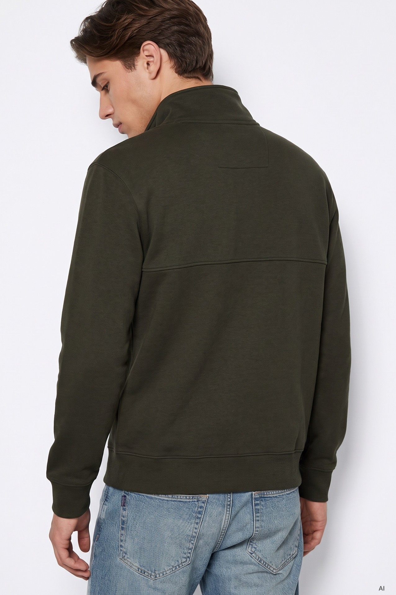 Green Zip Sweatshirt