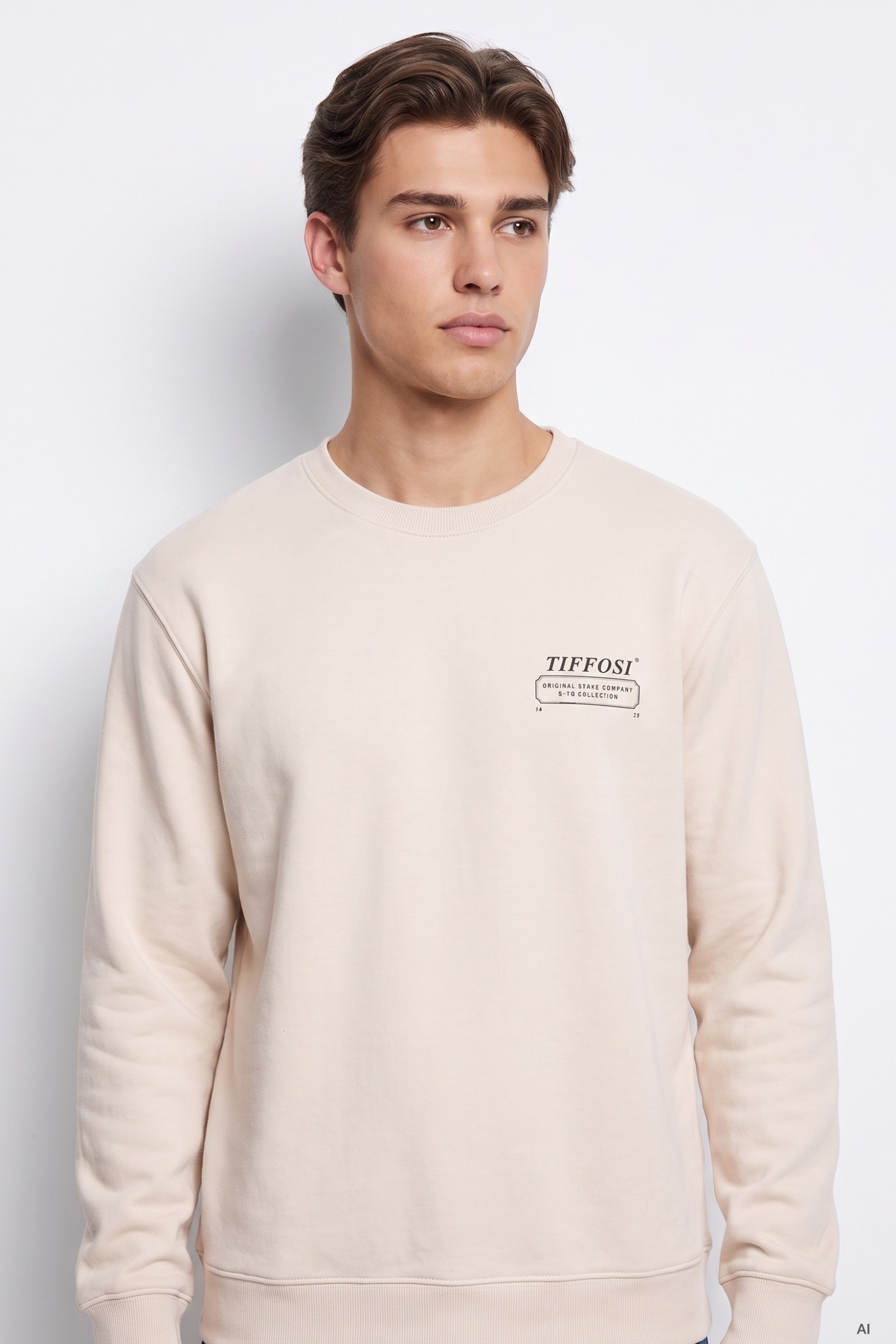 Sweatshirt bege básica