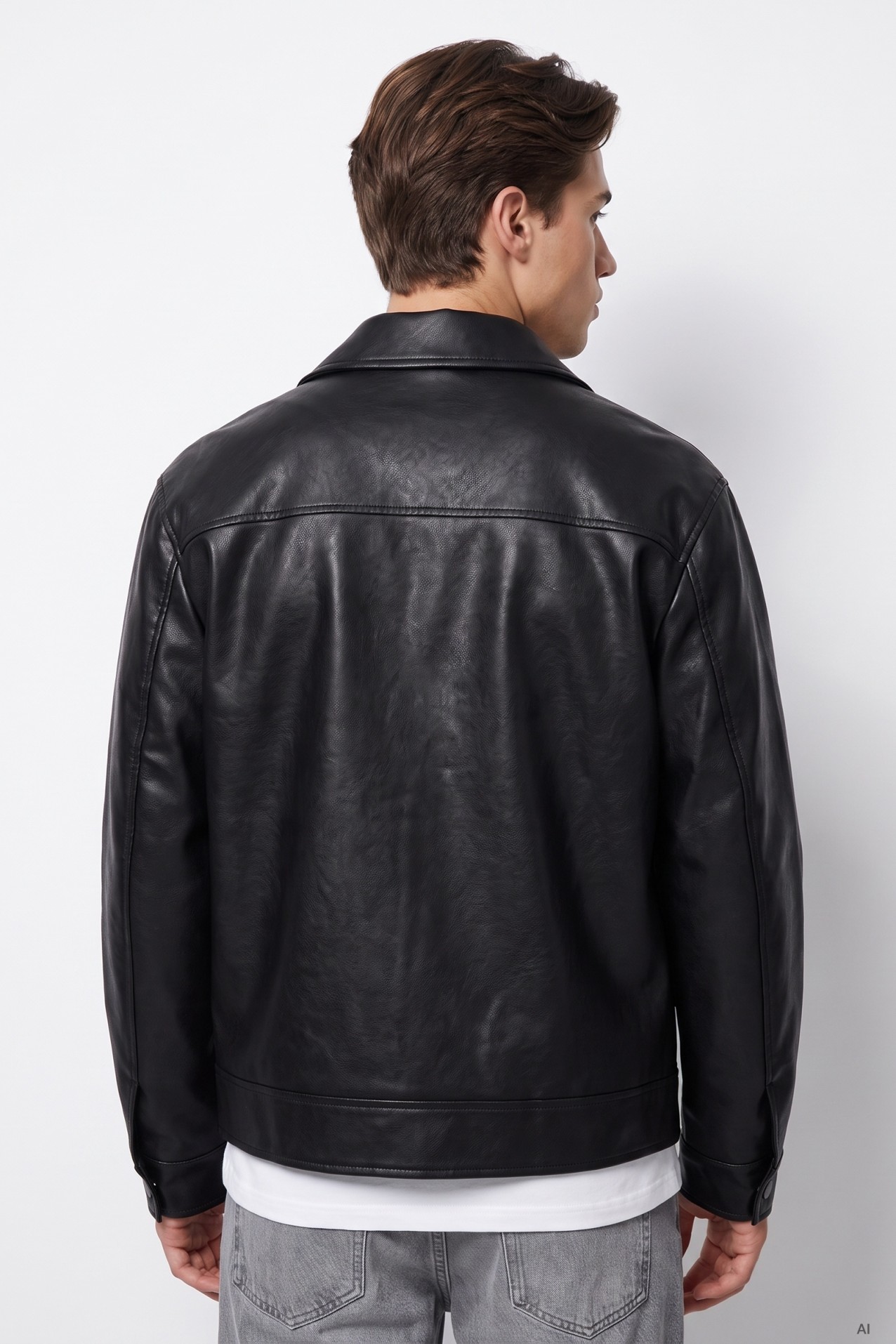 Black Oversize Zip Jacket