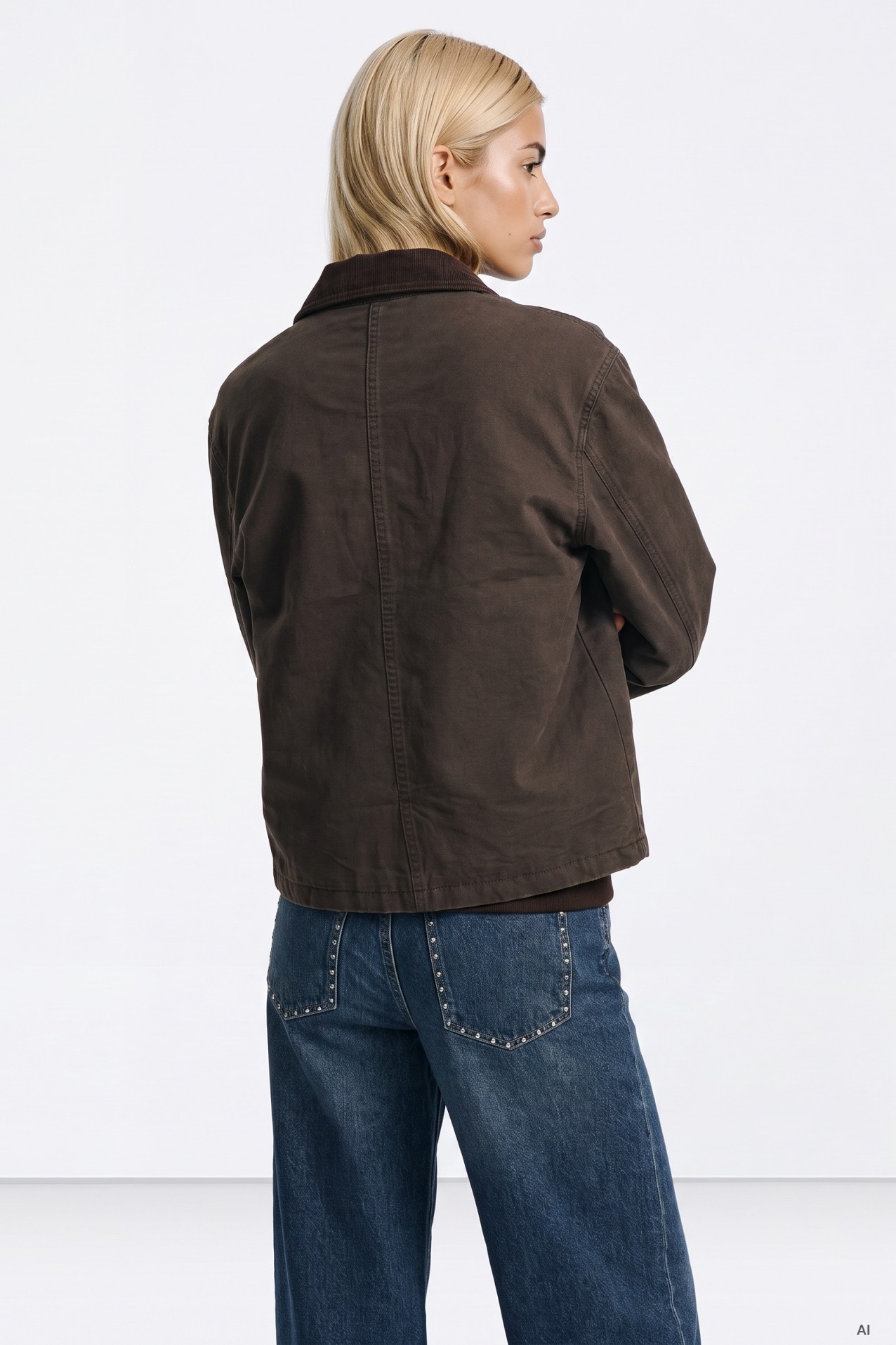 Boxy Brown Cropped Jacket