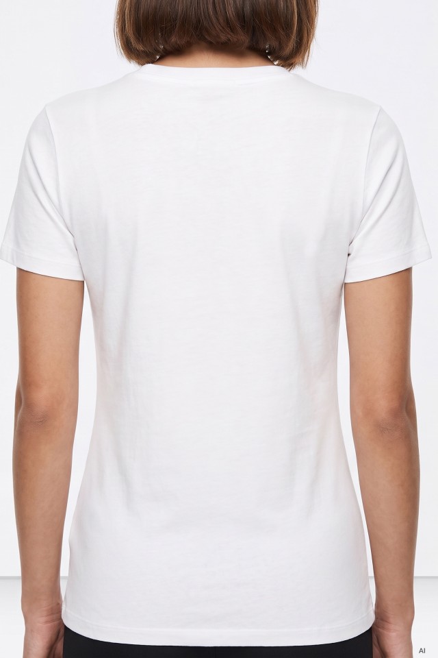Camiseta blanca mensaje frontal Camiseta blanca mensaje frontal