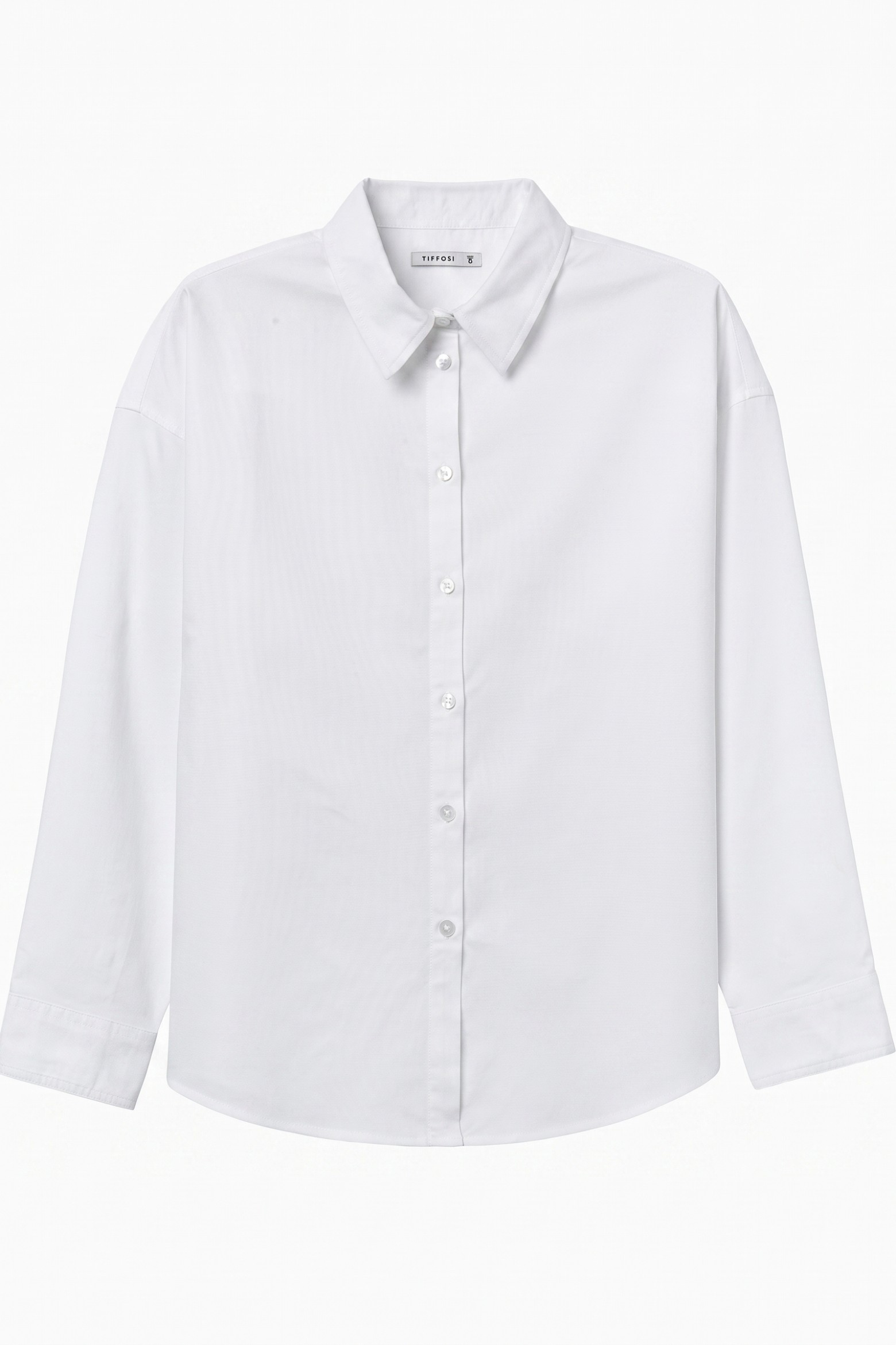 Loose White Long Sleeve Shirt