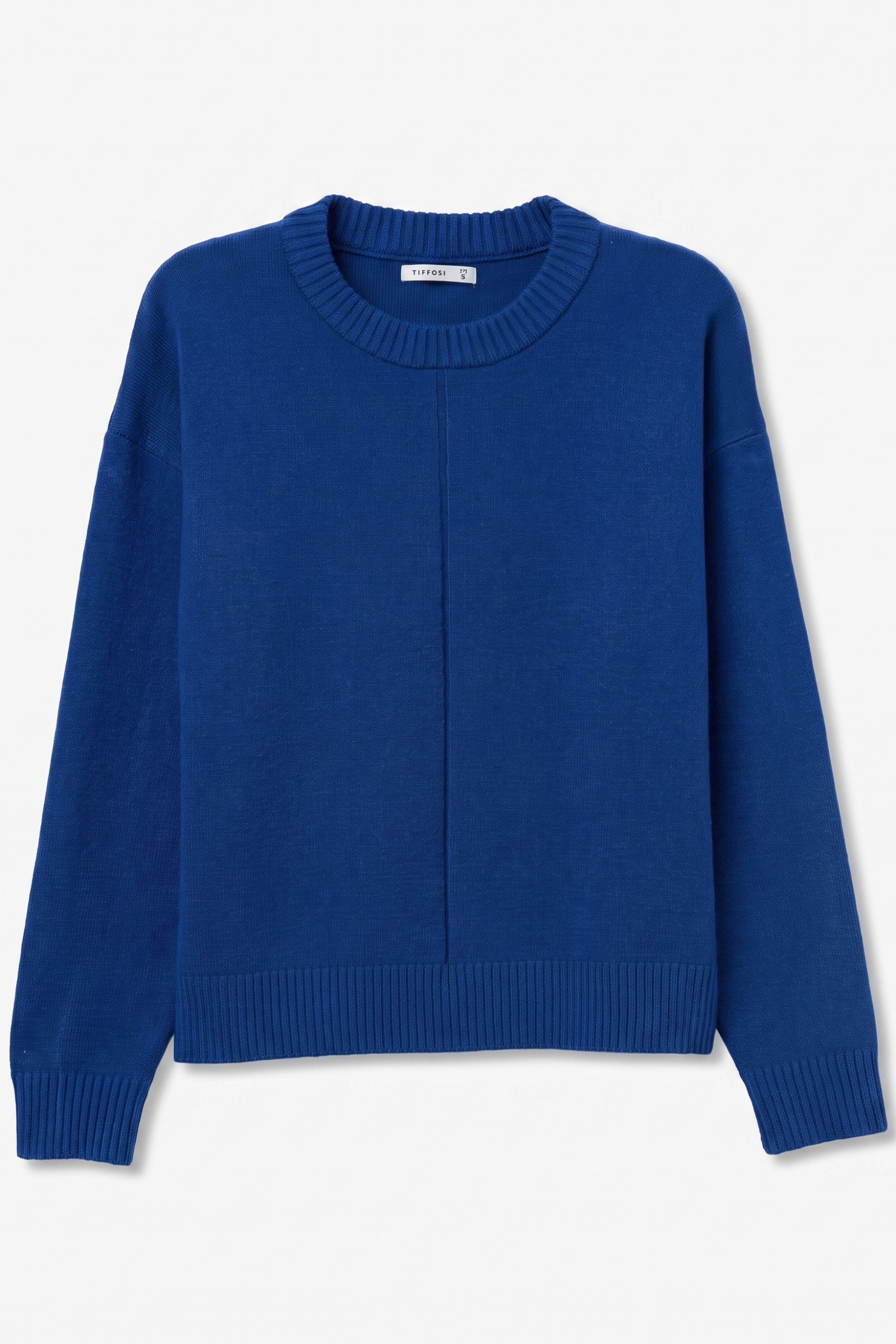 Camisola azul com corte largo