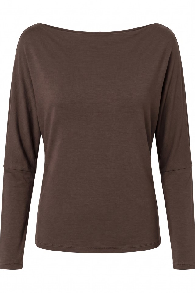 Brown Oversized Long Sleeve Tee Brown Oversized Long Sleeve Tee