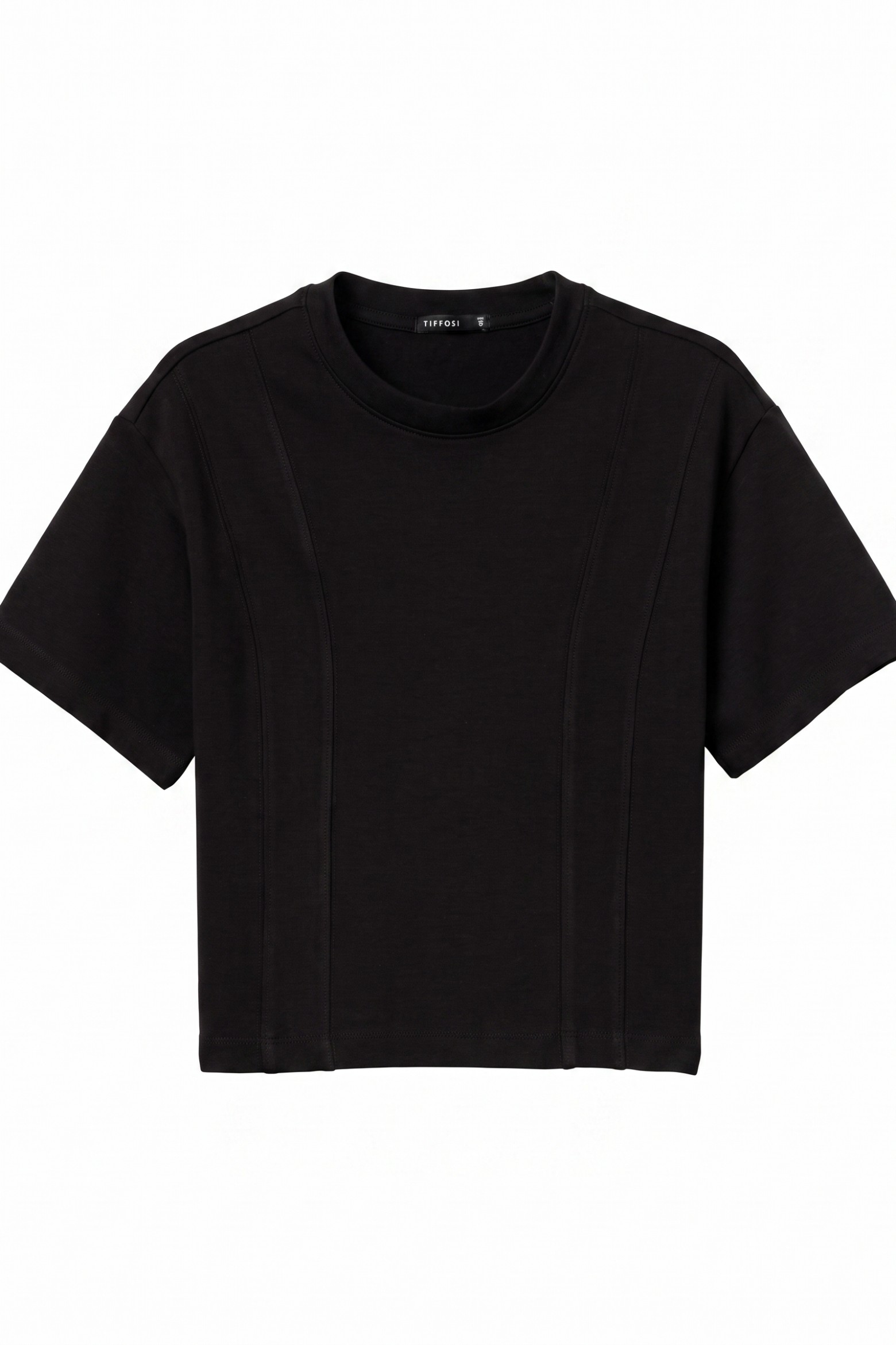 Camiseta corta negra casual