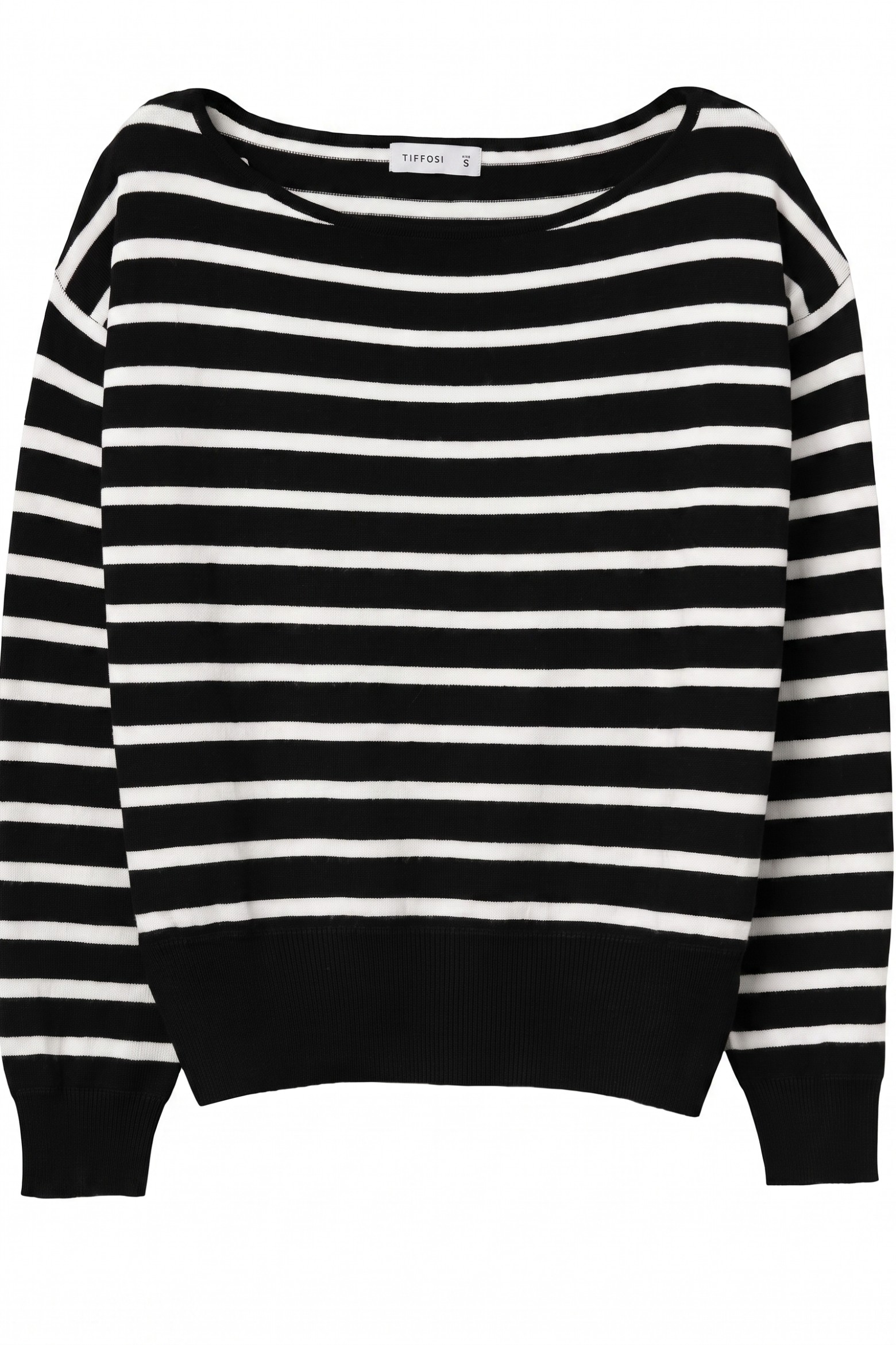 Camisola riscas preta oversize