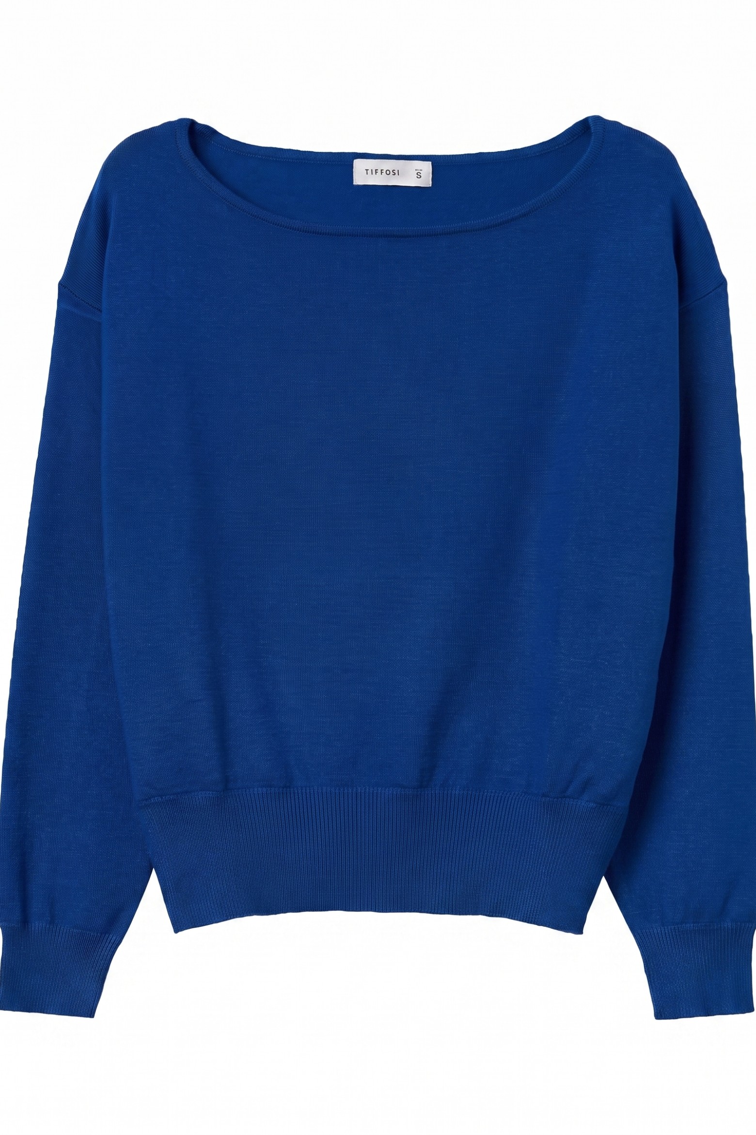 Camisola azul com corte largo