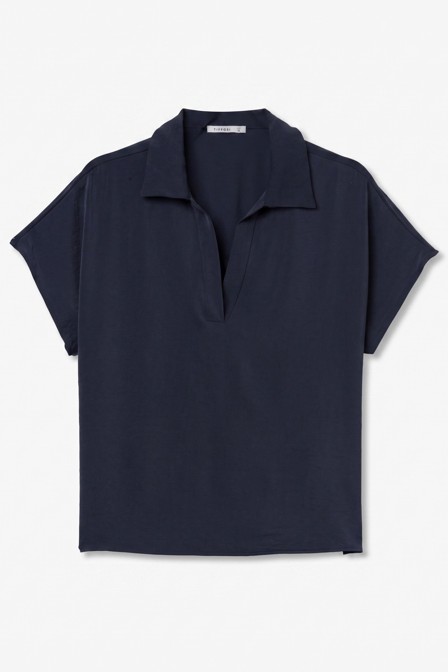 Camisa azul manga corta