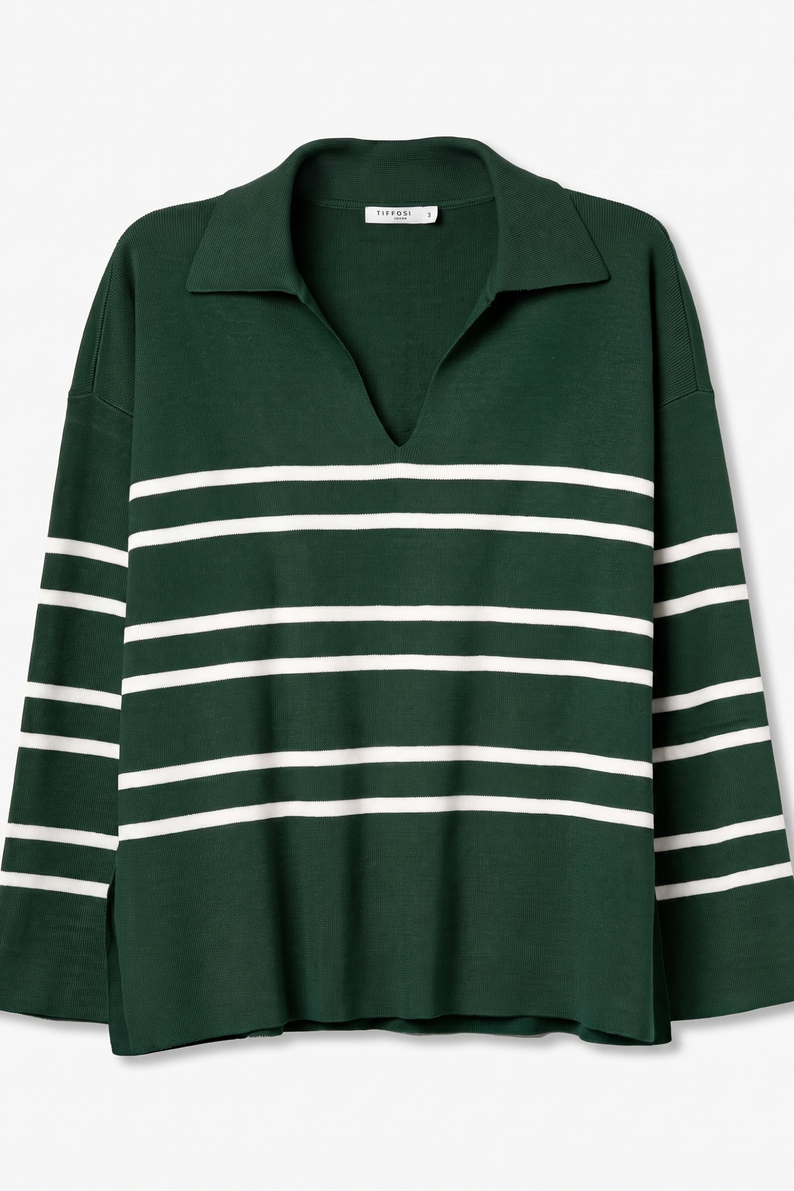 Camisola verde riscas sporty