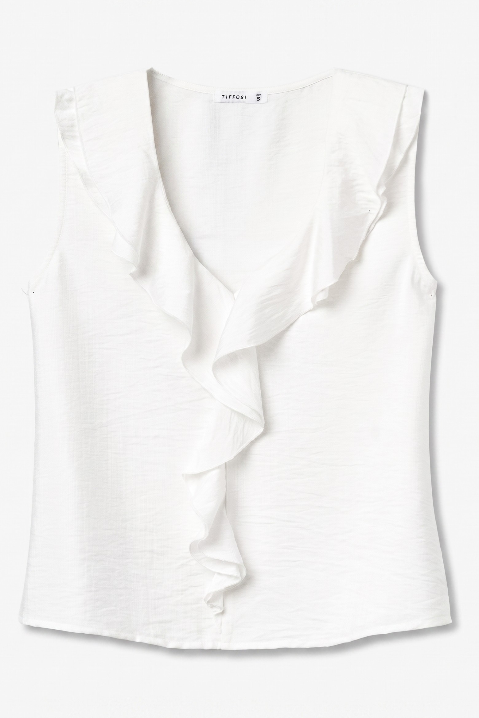 Top blanco sin mangas