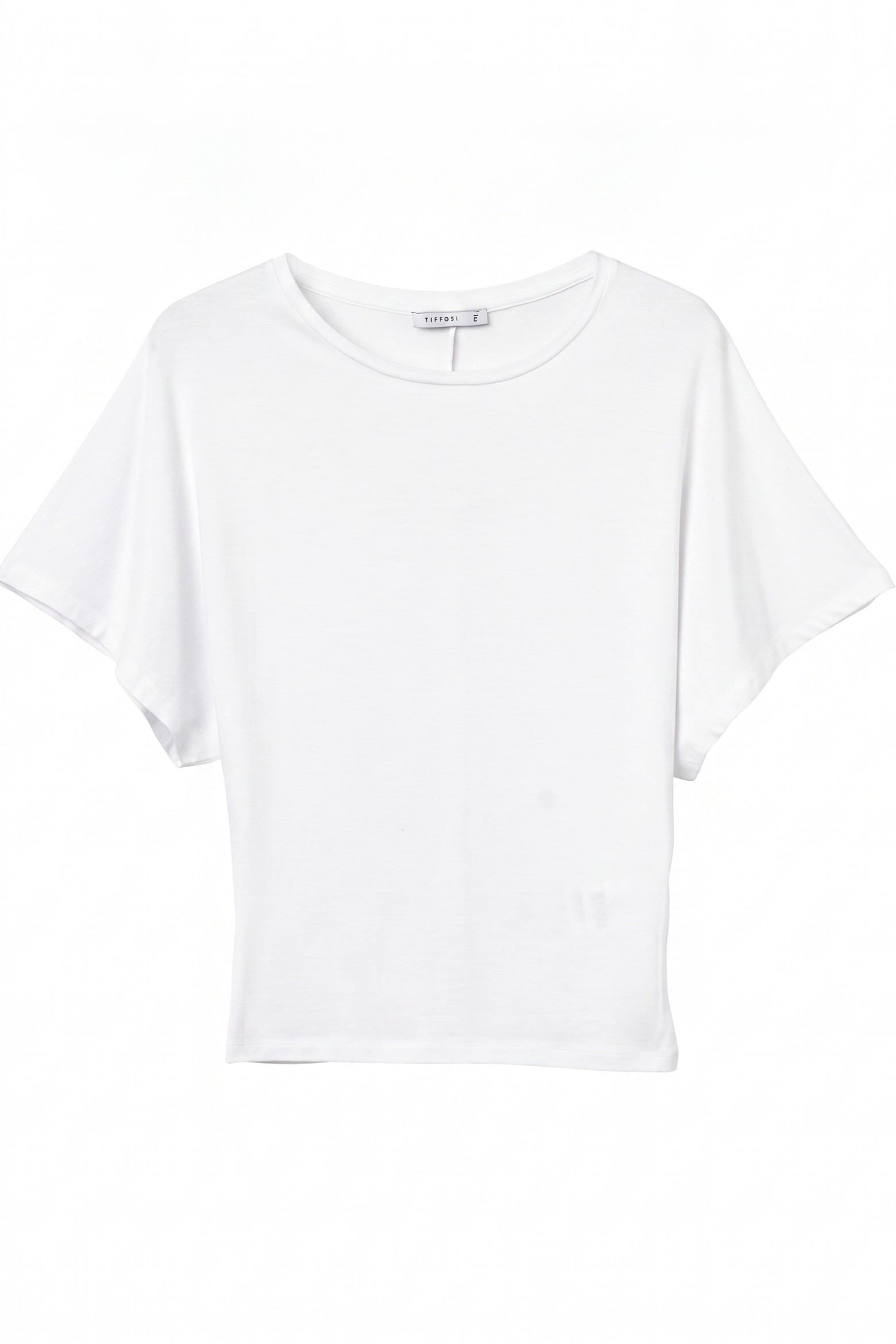 White Casual Short-Sleeve Tee