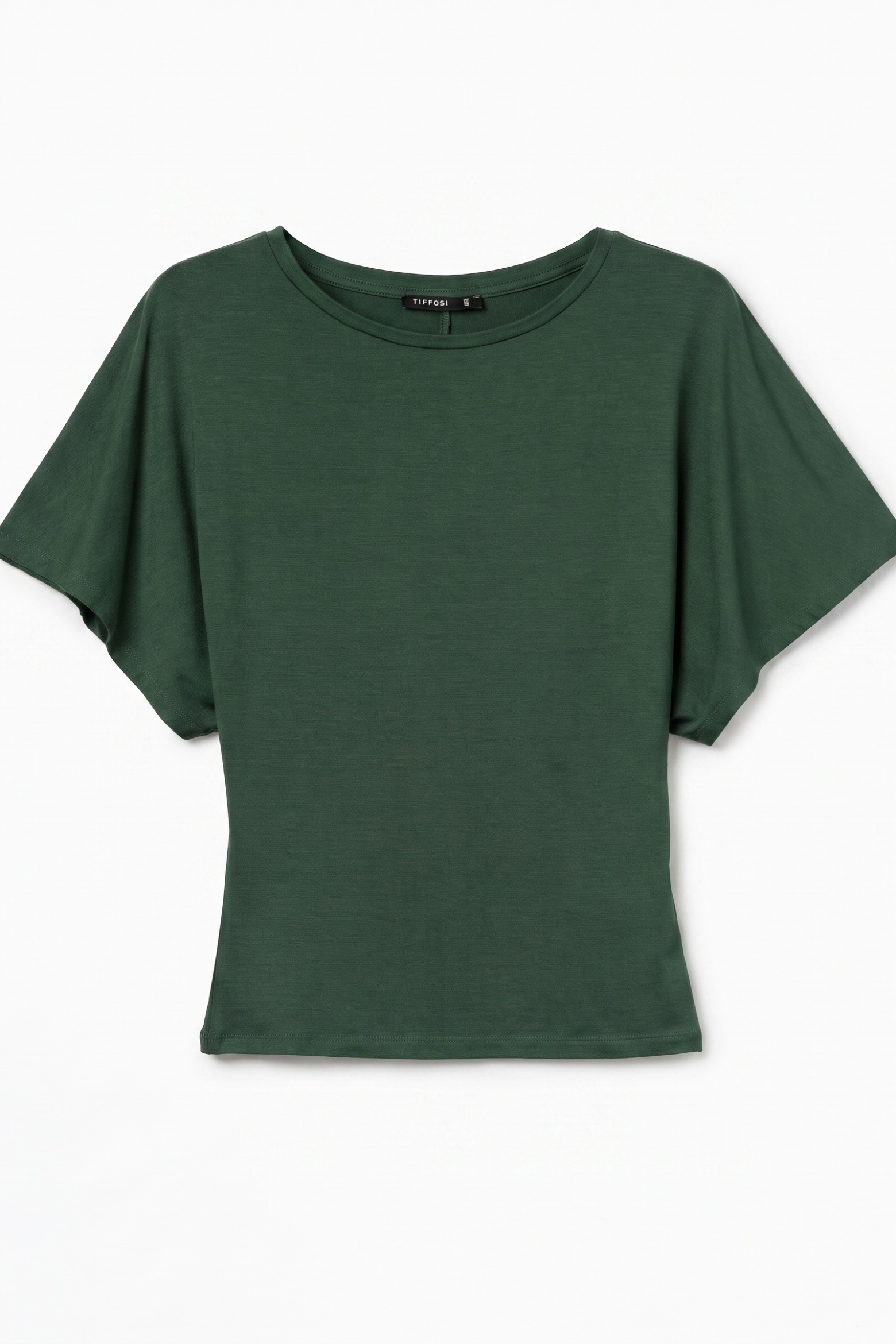 T-shirt verde manga curta