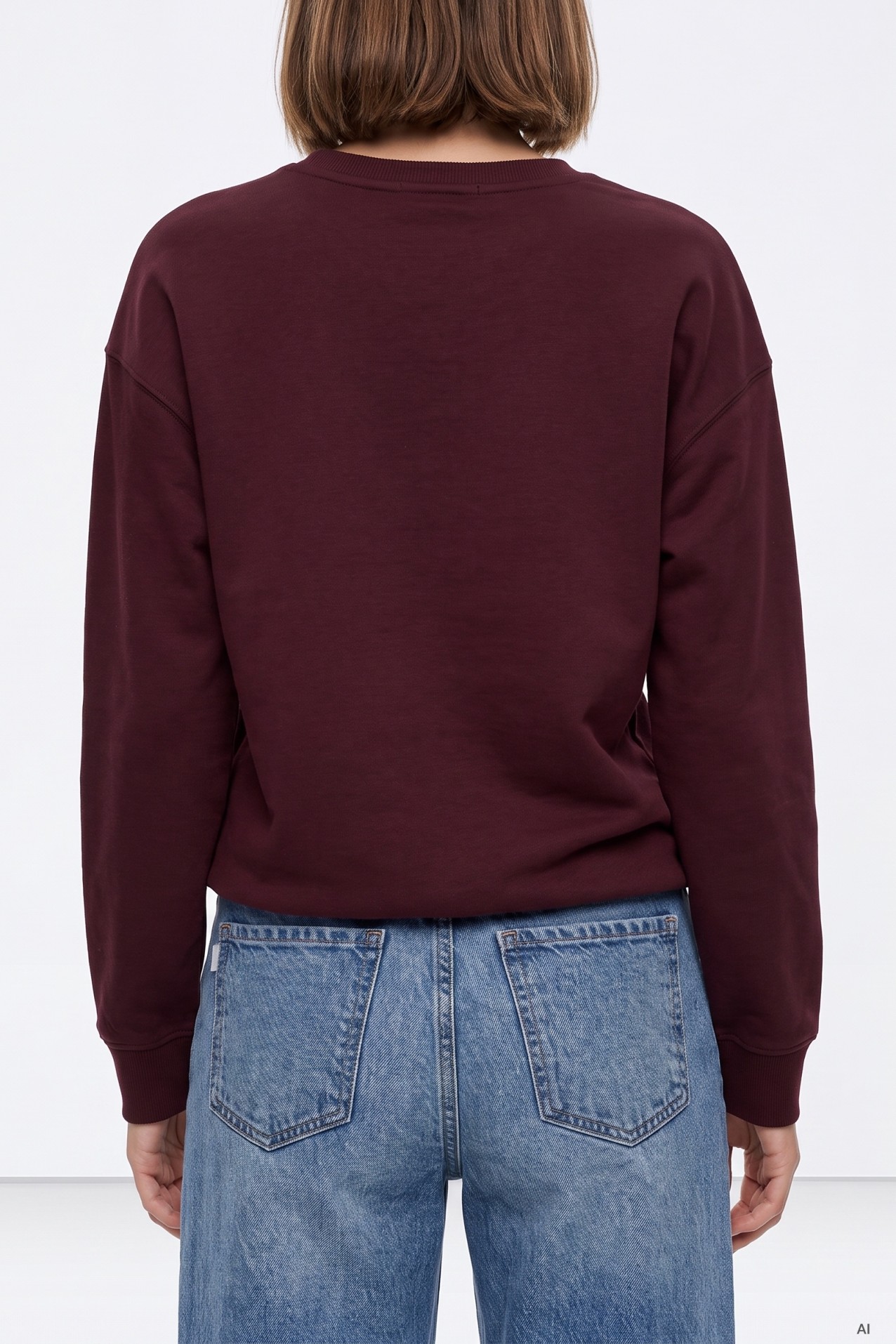 Burgundy Graphic Sweatshirt