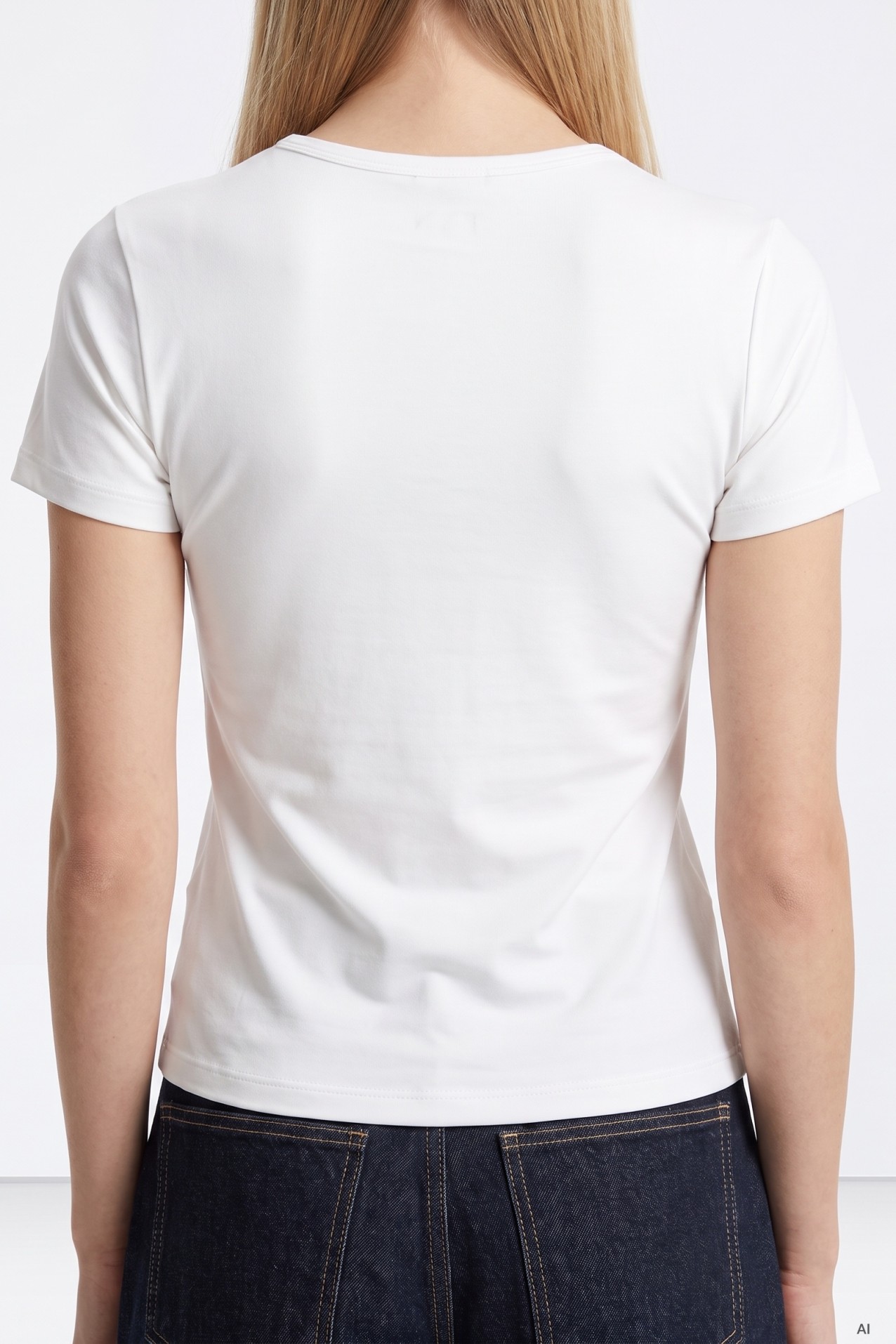 Camiseta blanca manga corta