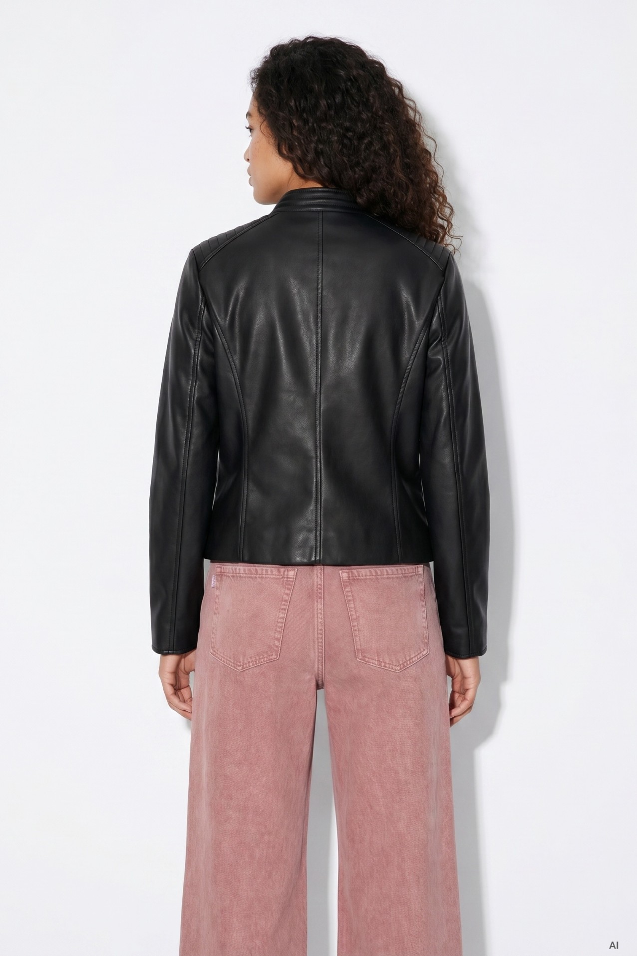 Black Faux Leather Jacket