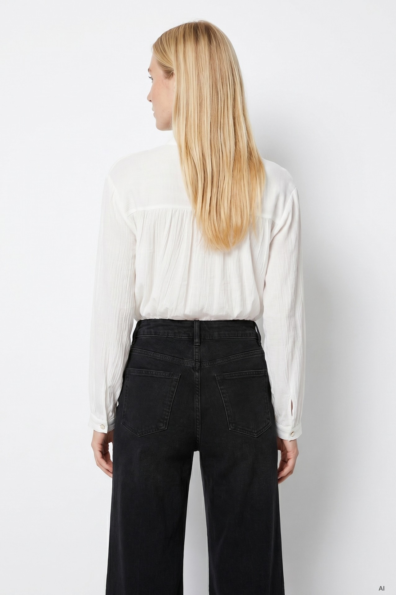 Long Sleeve White Blouse