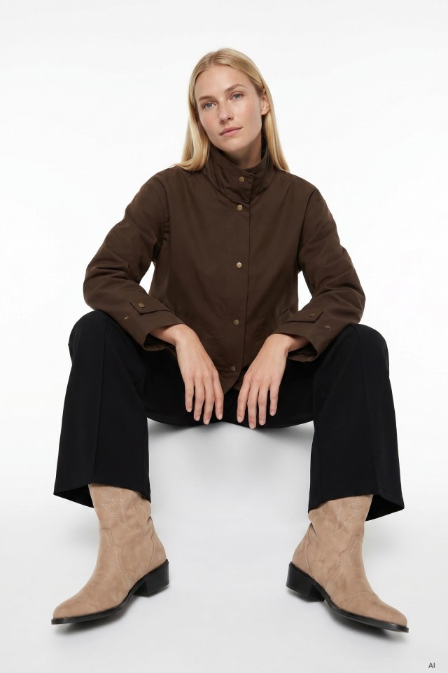 Chunky Brown Oversize Jacket