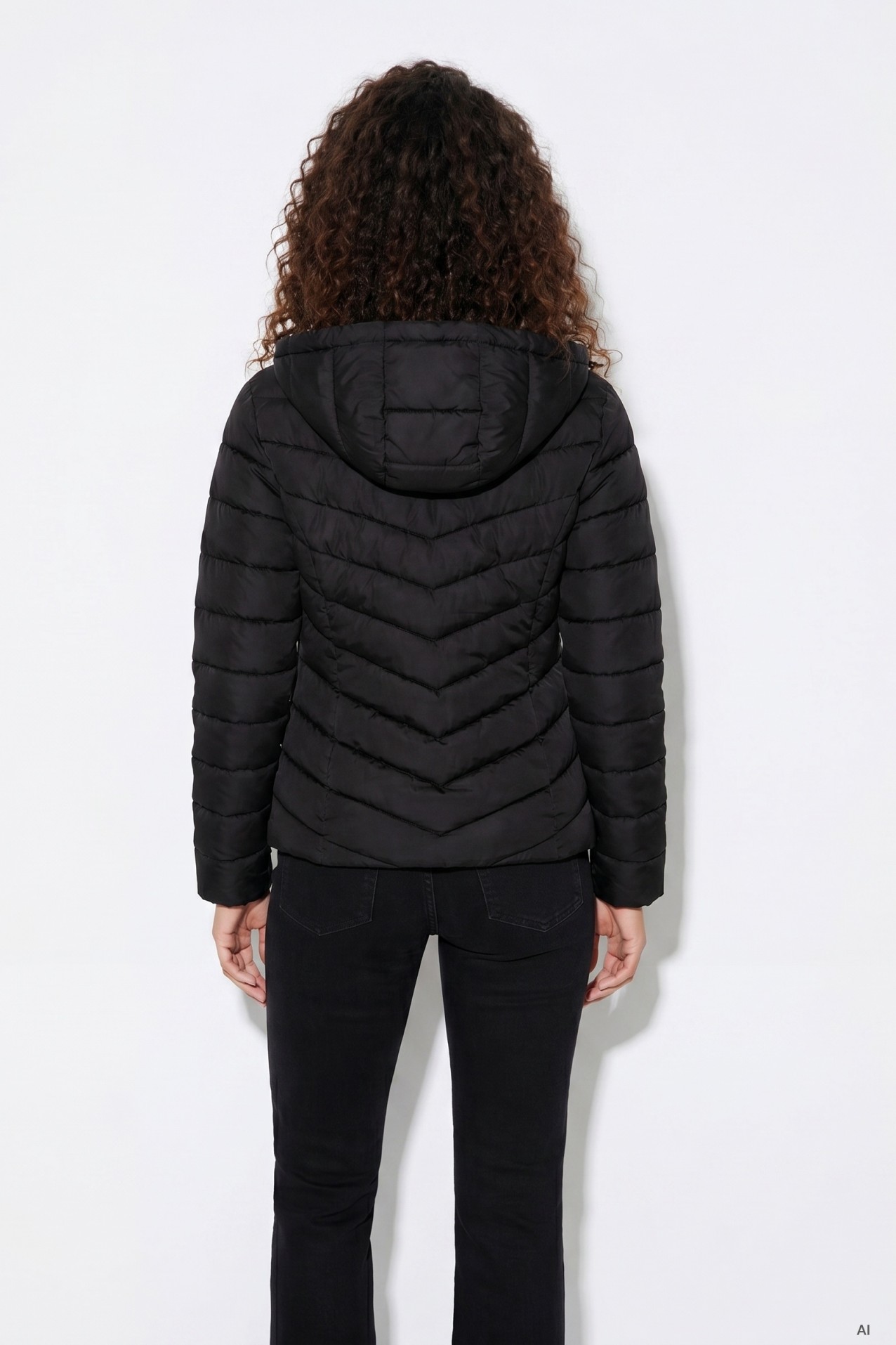 Black padded jacket
